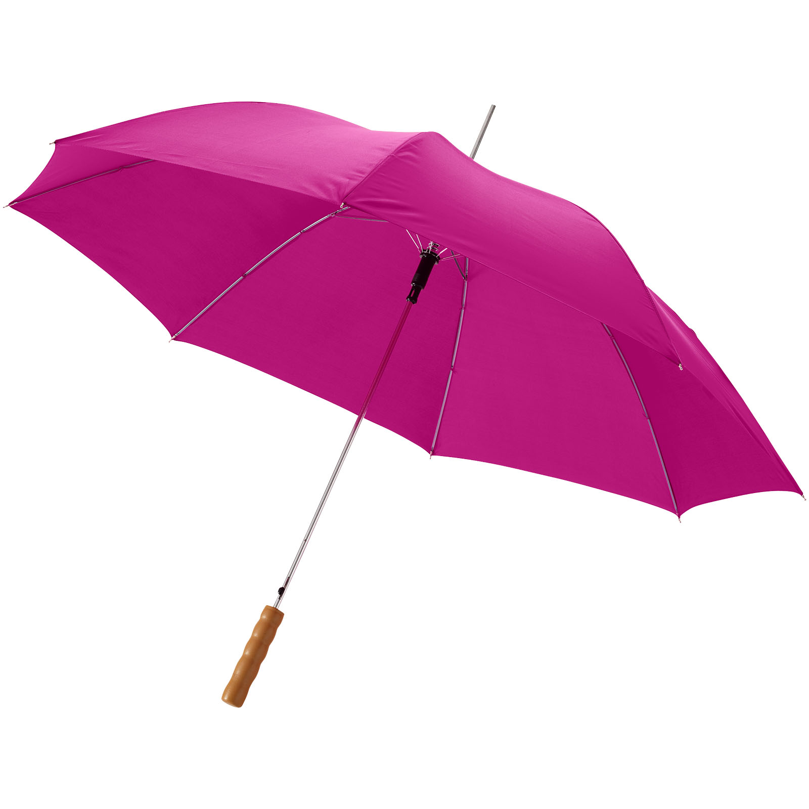 Parasol automatyczny Lisa 23'' z drewnianą rączką P068256C magenta