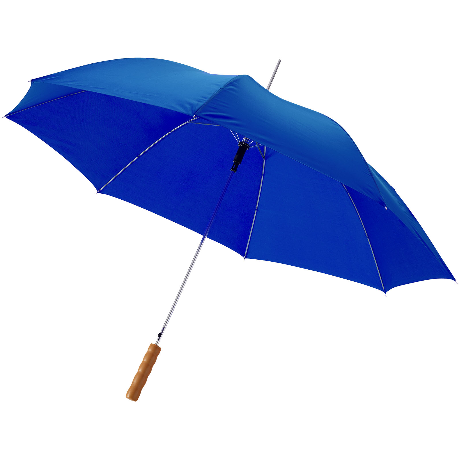 Parasol automatyczny Lisa 23'' z drewnianą rączką P068256C błękit królewski