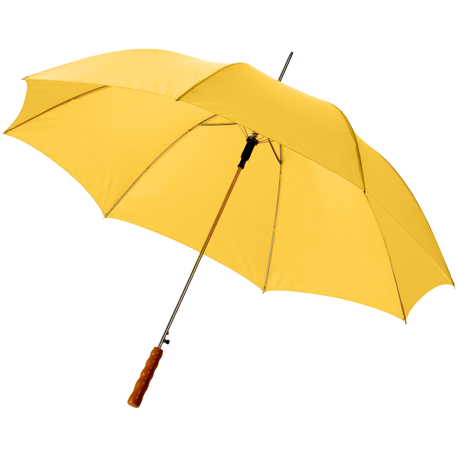 Parasol automatyczny Lisa 23'' z drewnianą rączką P068256C żółty