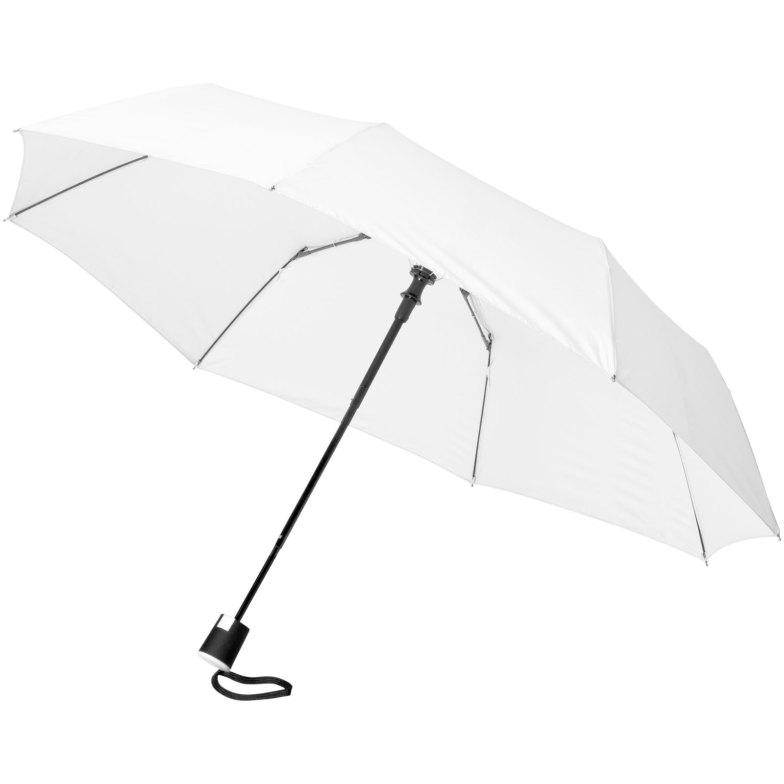 Automatyczny parasol składany Wali 21" P068329C biały