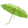 Składany wiatroodporny parasol 51 cm z PET z recyklingu Birgit P073696C zielony limonkowowy