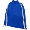 Orissa 100 g/m² organic cotton drawstring bag 5L P068767C błękit królewski