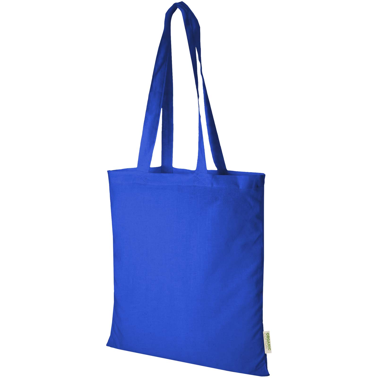 Orissa 140 g/m² organic cotton tote bag 7L P074999C błękit królewski