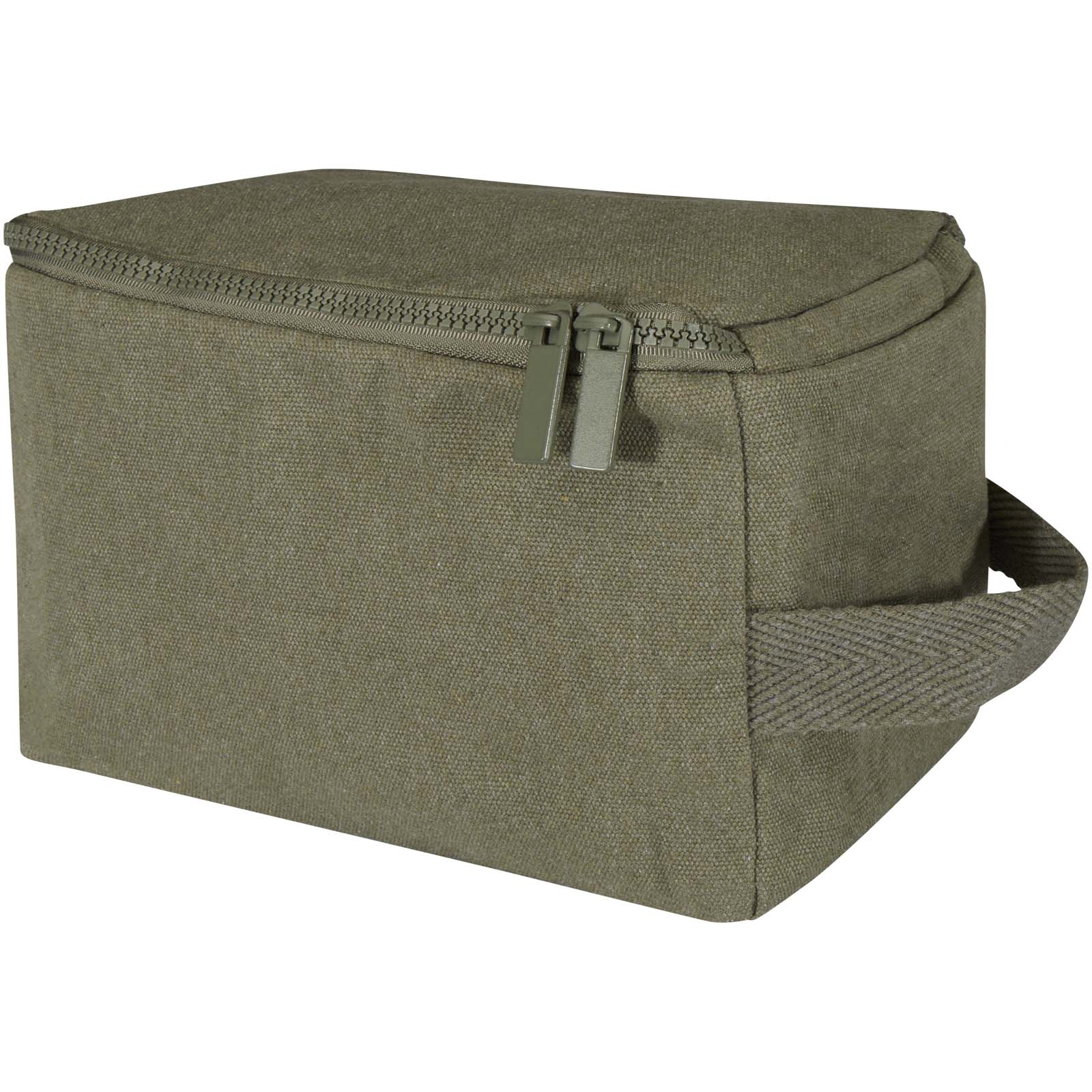 Organizer na przybory toaletowe z materiałów recyklingowanych Pack 500 g/m² Aware™ P109817C zielony