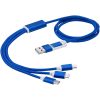 Kabel do ładowania 5 w 1 z podwójnym wejściem Versatile P073718C błękit królewski