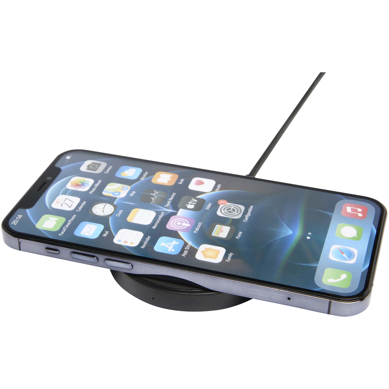 Freal bezprzewodowa ładowarka indukcyjna 15 W z tworzyw sztucznych pochodzących z recyklilngu P098857C czarny