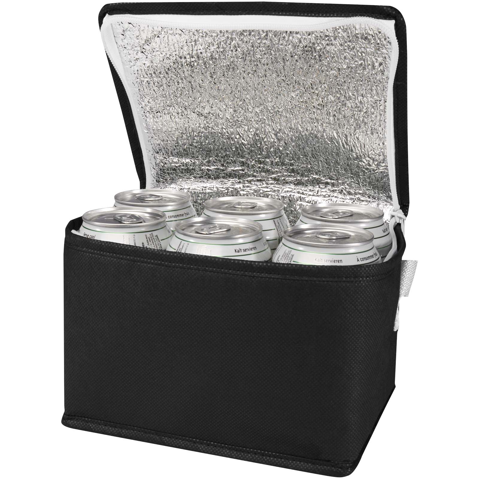 Spectrum torba termoizolacyjna o pojemności 4 l na 6 puszek wykonana z włókniny z recyklingu P099881C czarny