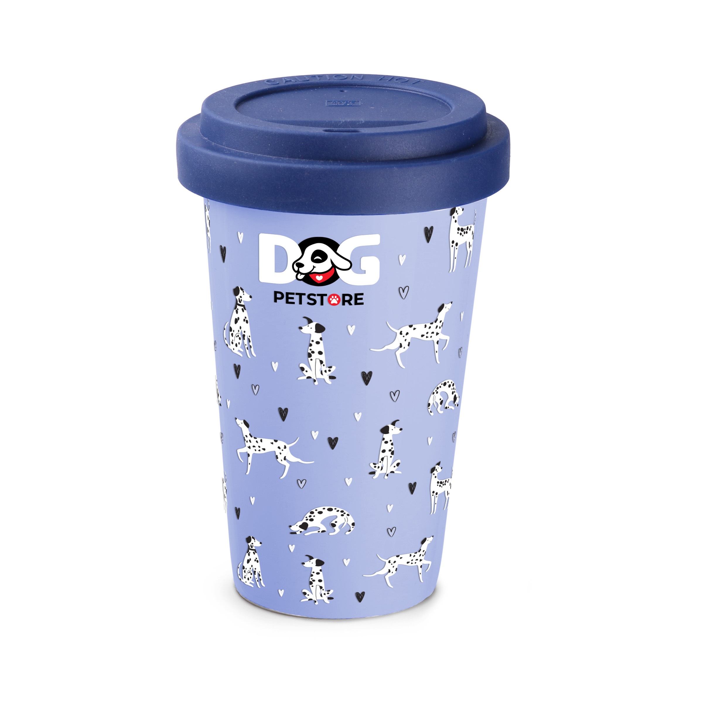 Kubek Freedom Classic 280 ml P041819M biały / granatowy