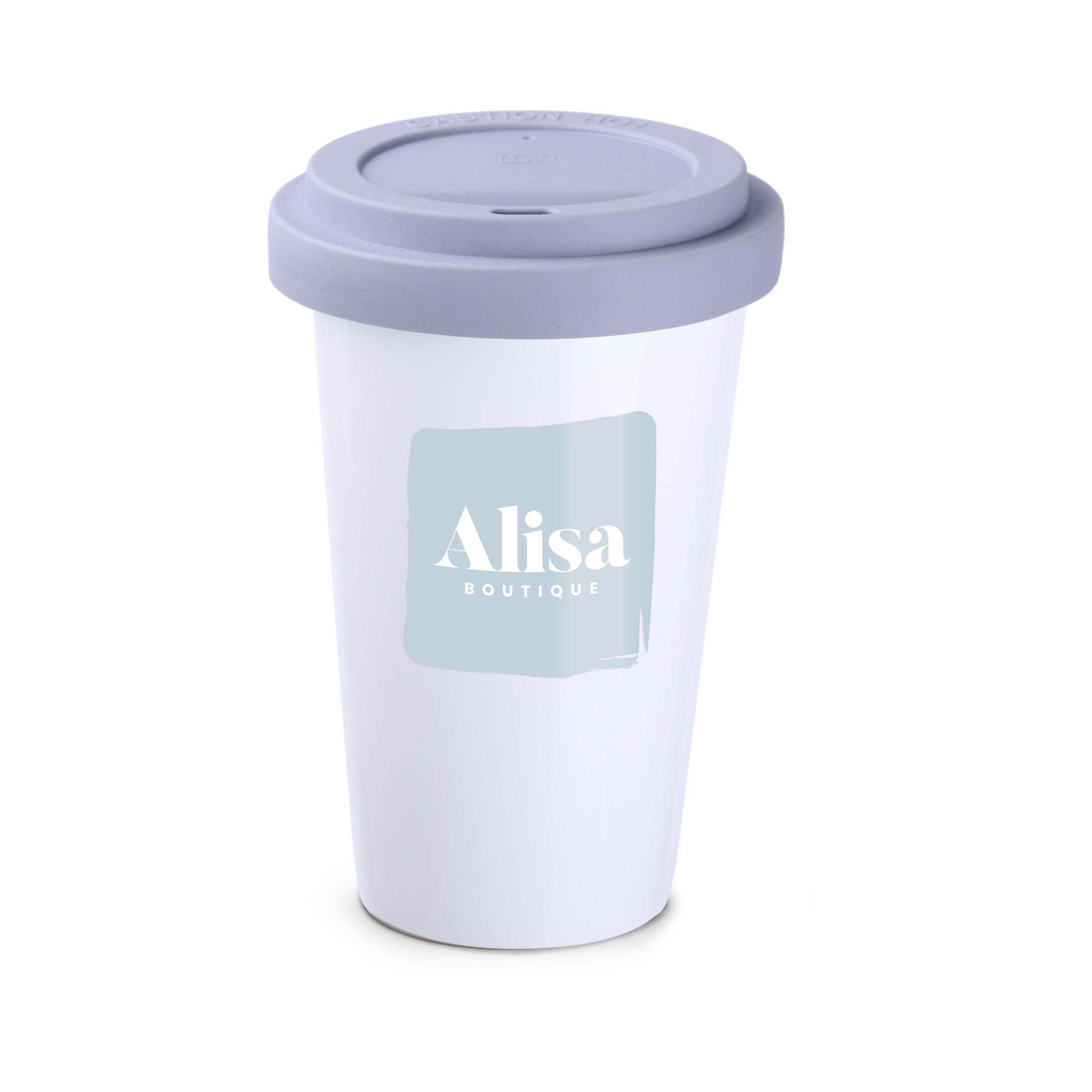 Kubek Freedom Classic 280 ml P041819M biały / szary