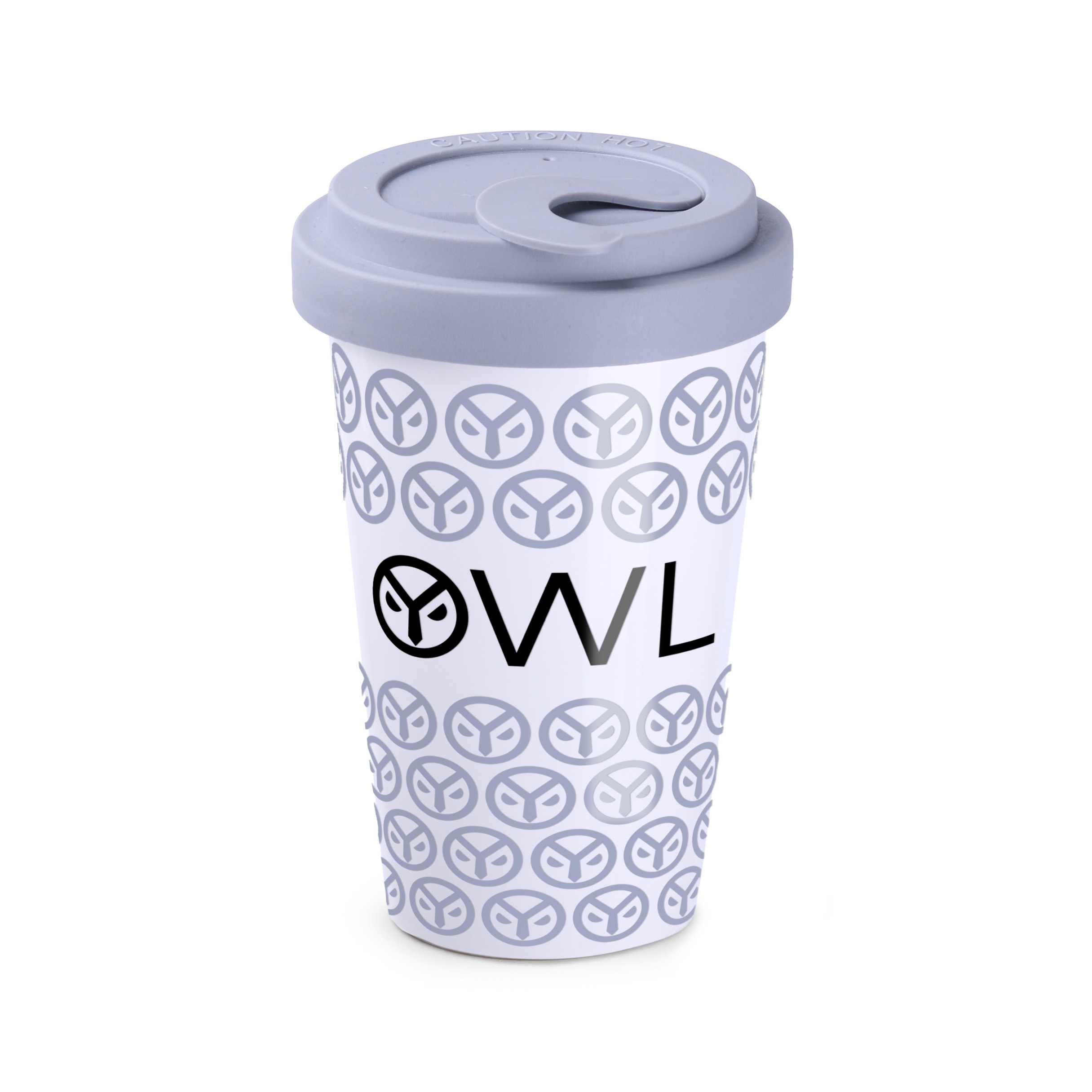 Kubek Freedom Lock 280 ml P041846M biały / szary