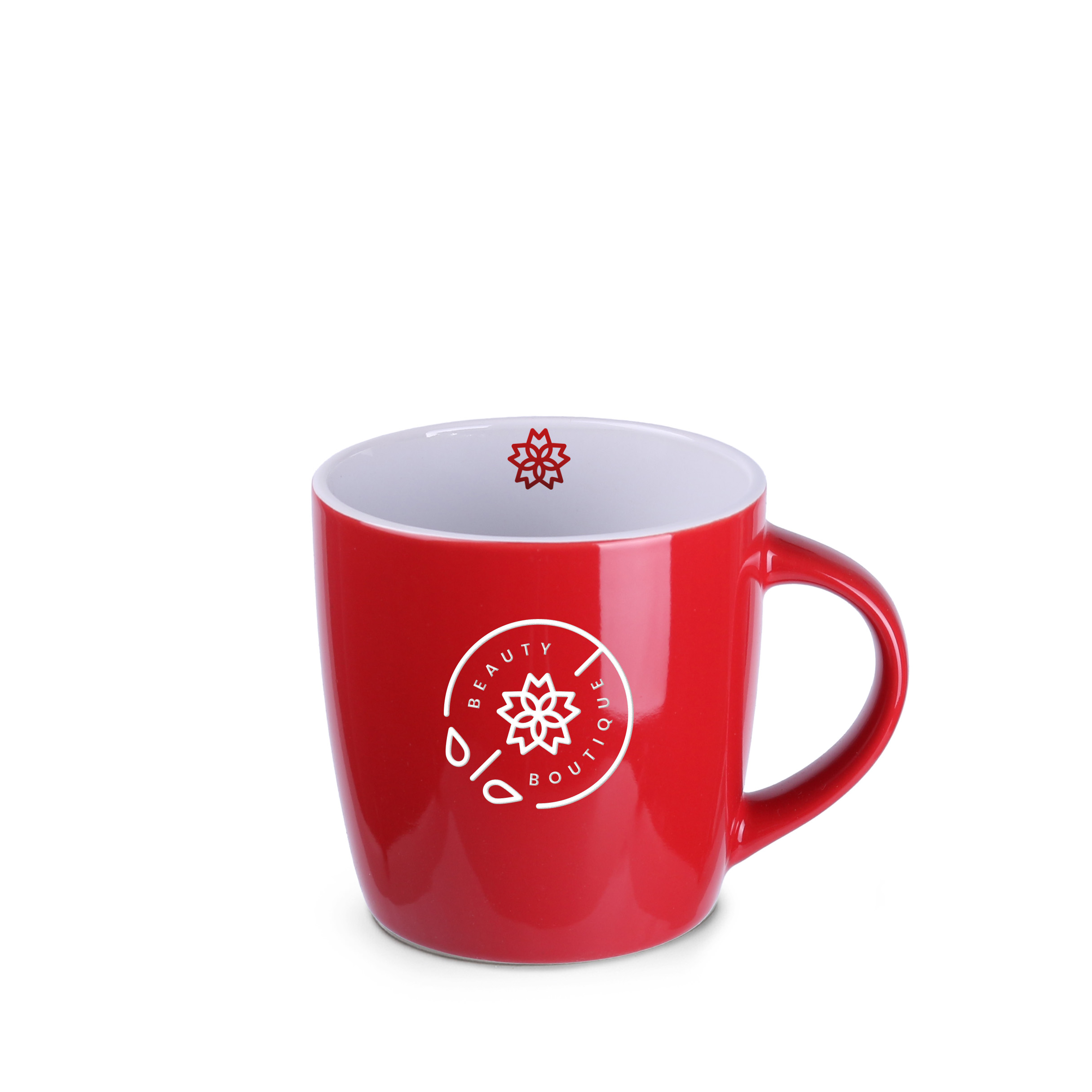 Kubek Handy 320 ml P041731M czerwony / biały