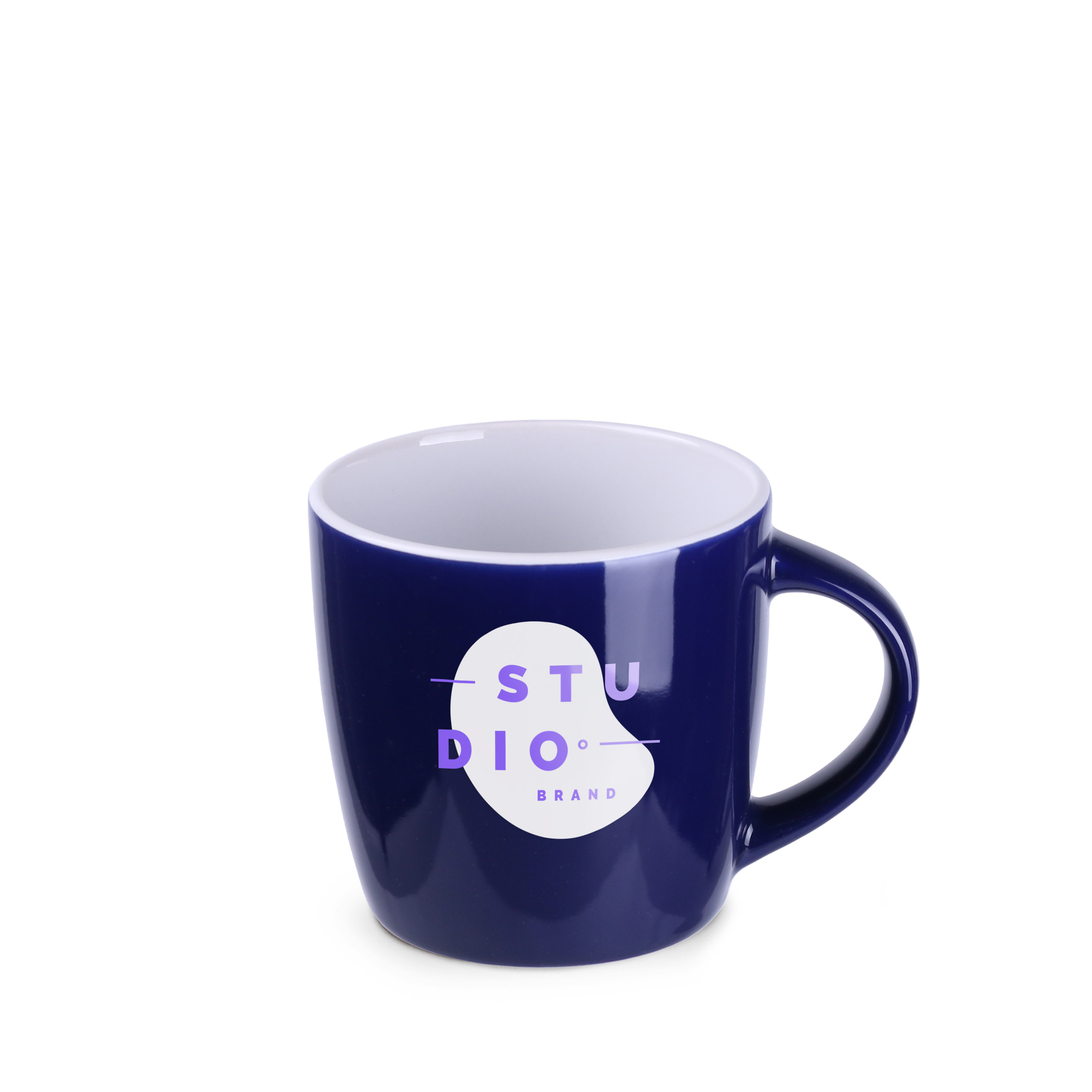 Kubek Handy 320 ml P041731M granatowy / biały