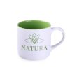 Kubek Diego Pure 350 ml P047067M biały / jasnozielony