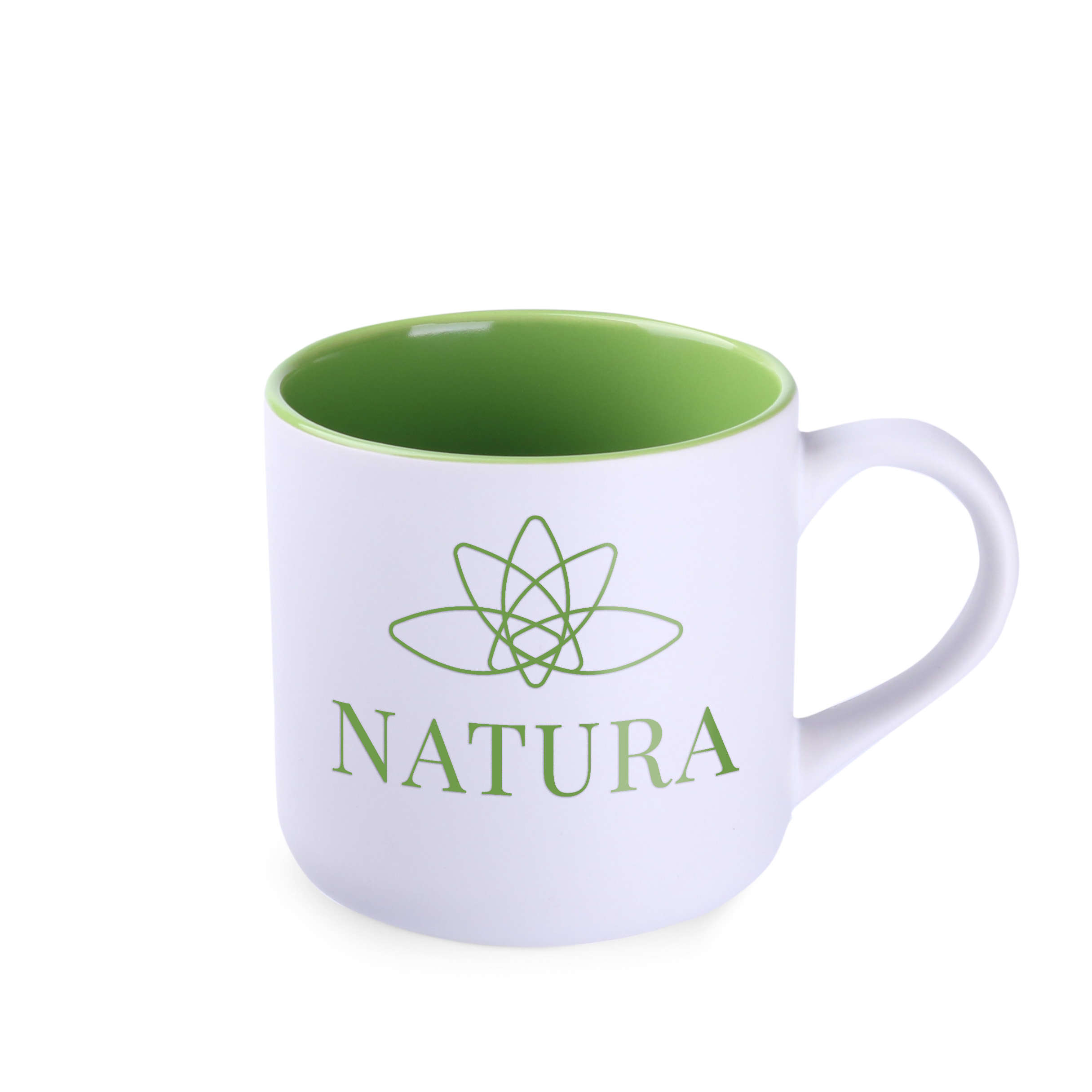 Kubek Diego Pure 350 ml P047067M biały / jasnozielony