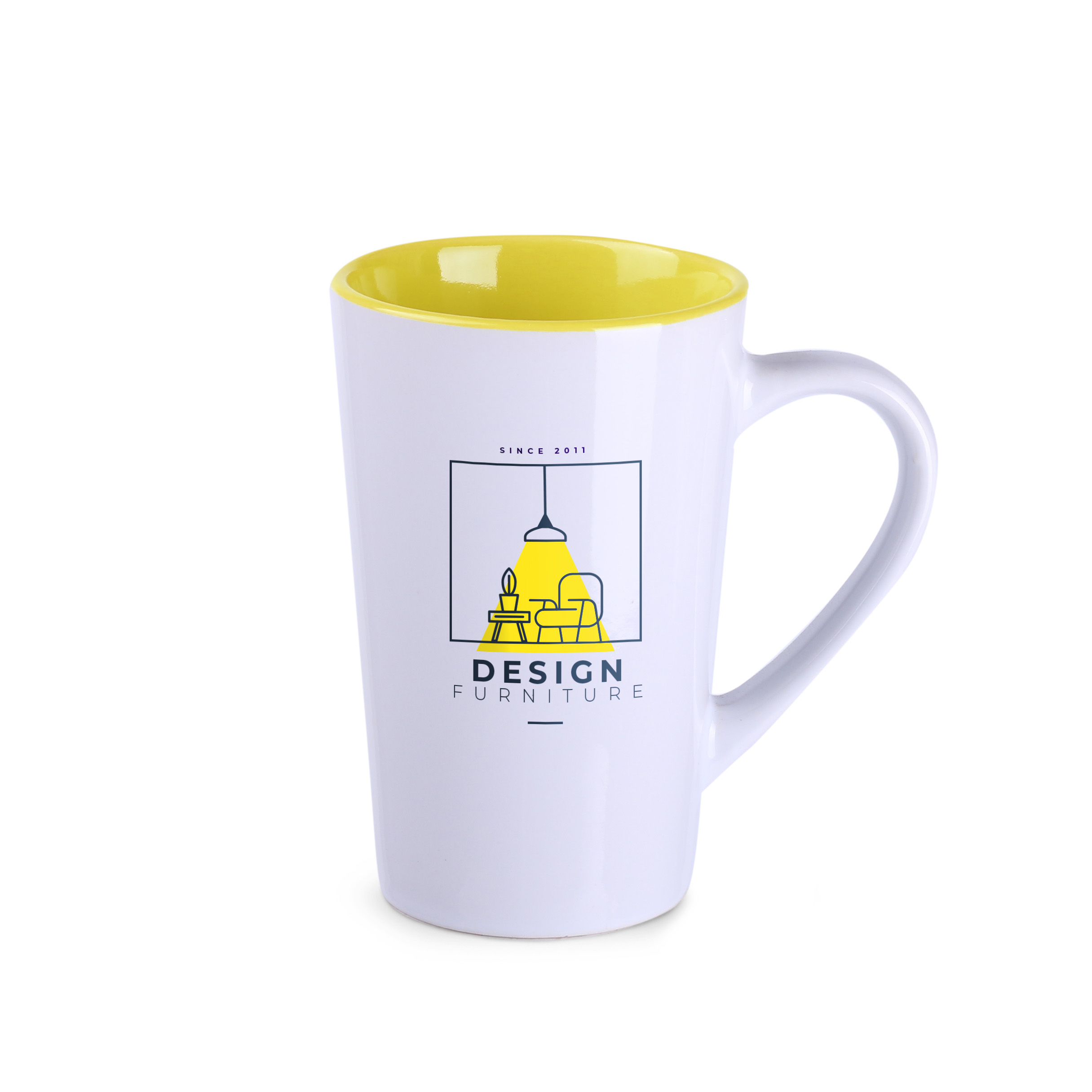 Kubek Fresh 280 ml P041802M biały / żółty