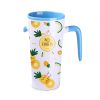 Kubek Idea 390 ml P047048M biały / jasnoniebieski