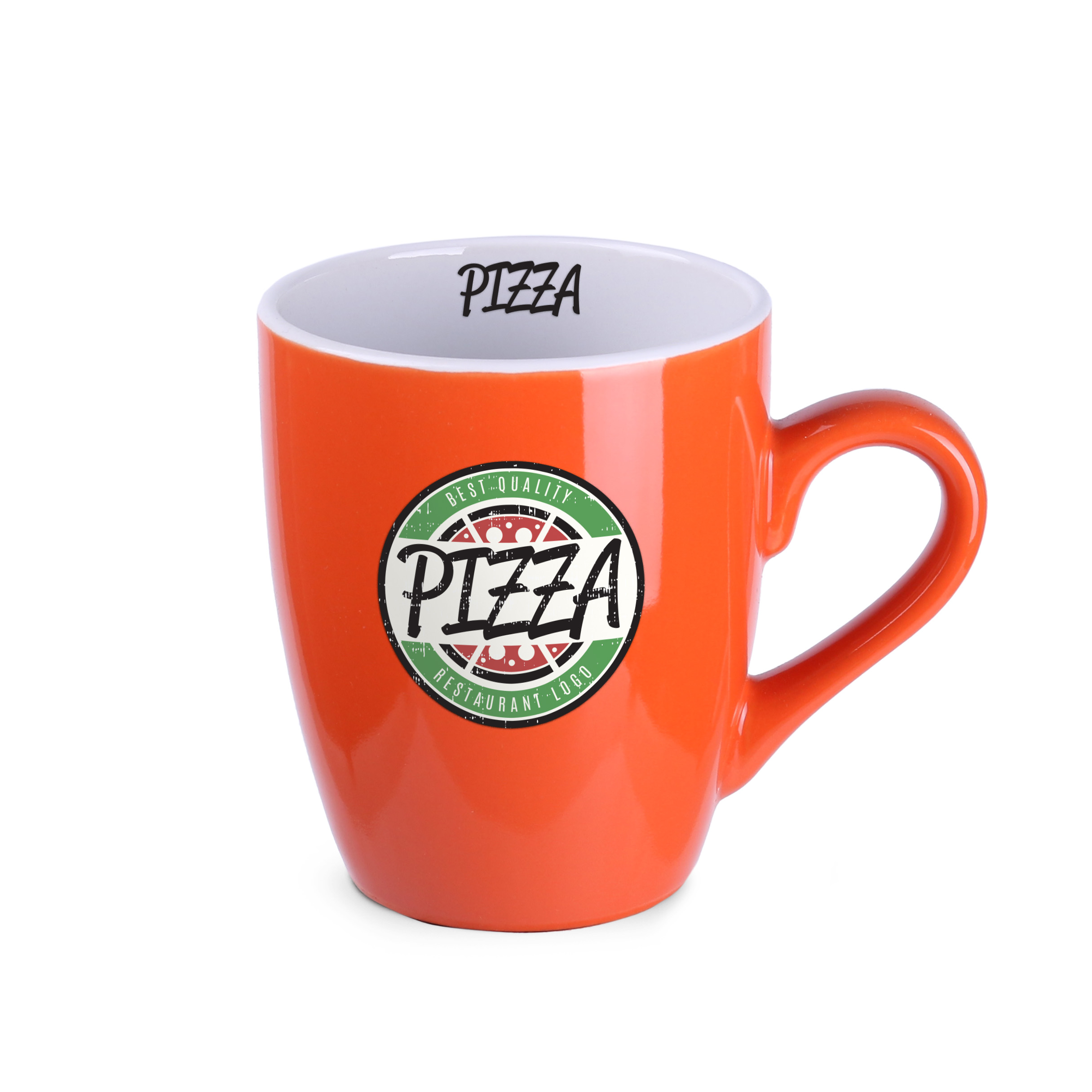 Kubek Ilona 300 ml P041735M pomarańczowy / biały