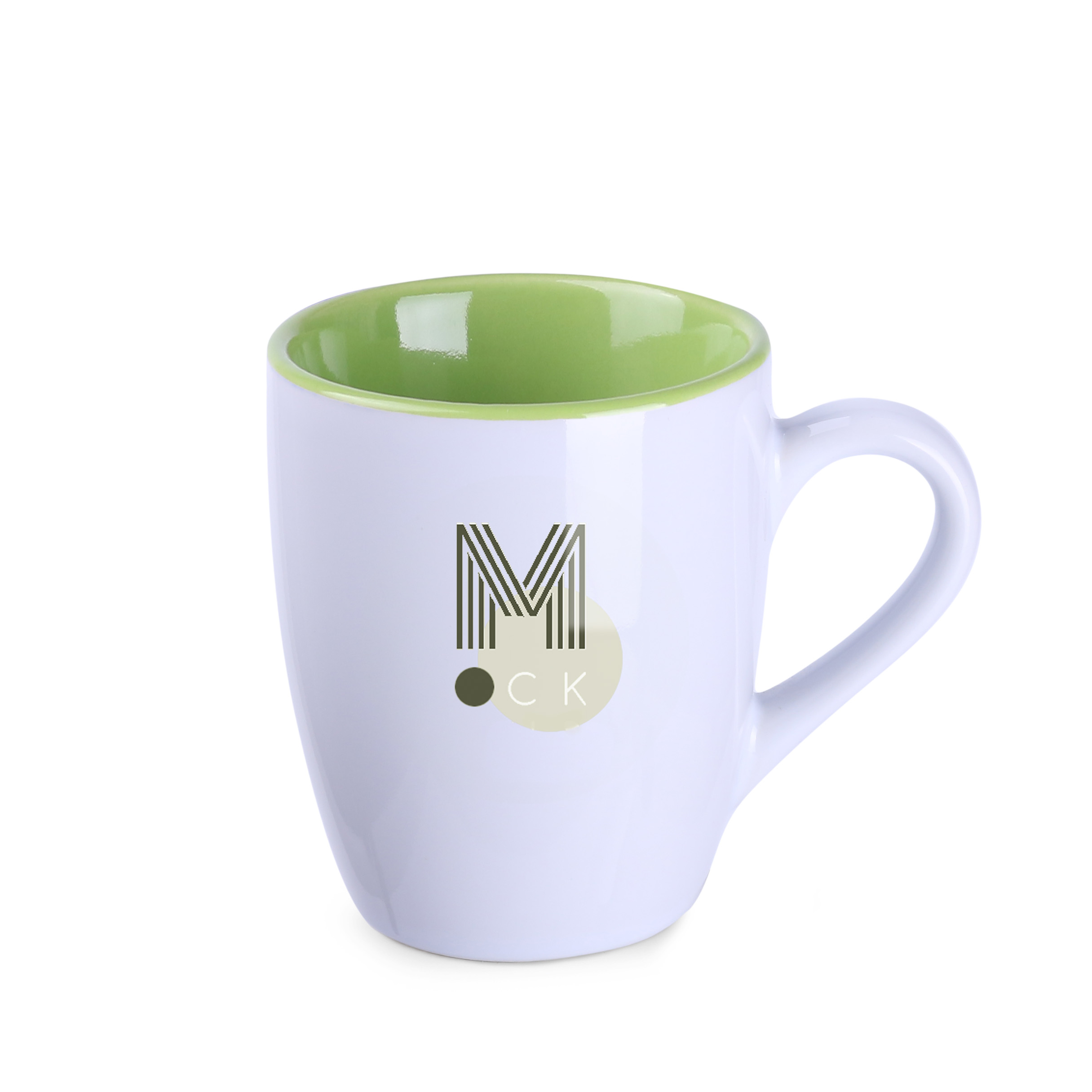 Kubek Ilona Duo 300 ml P047021M biały / jasnozielony