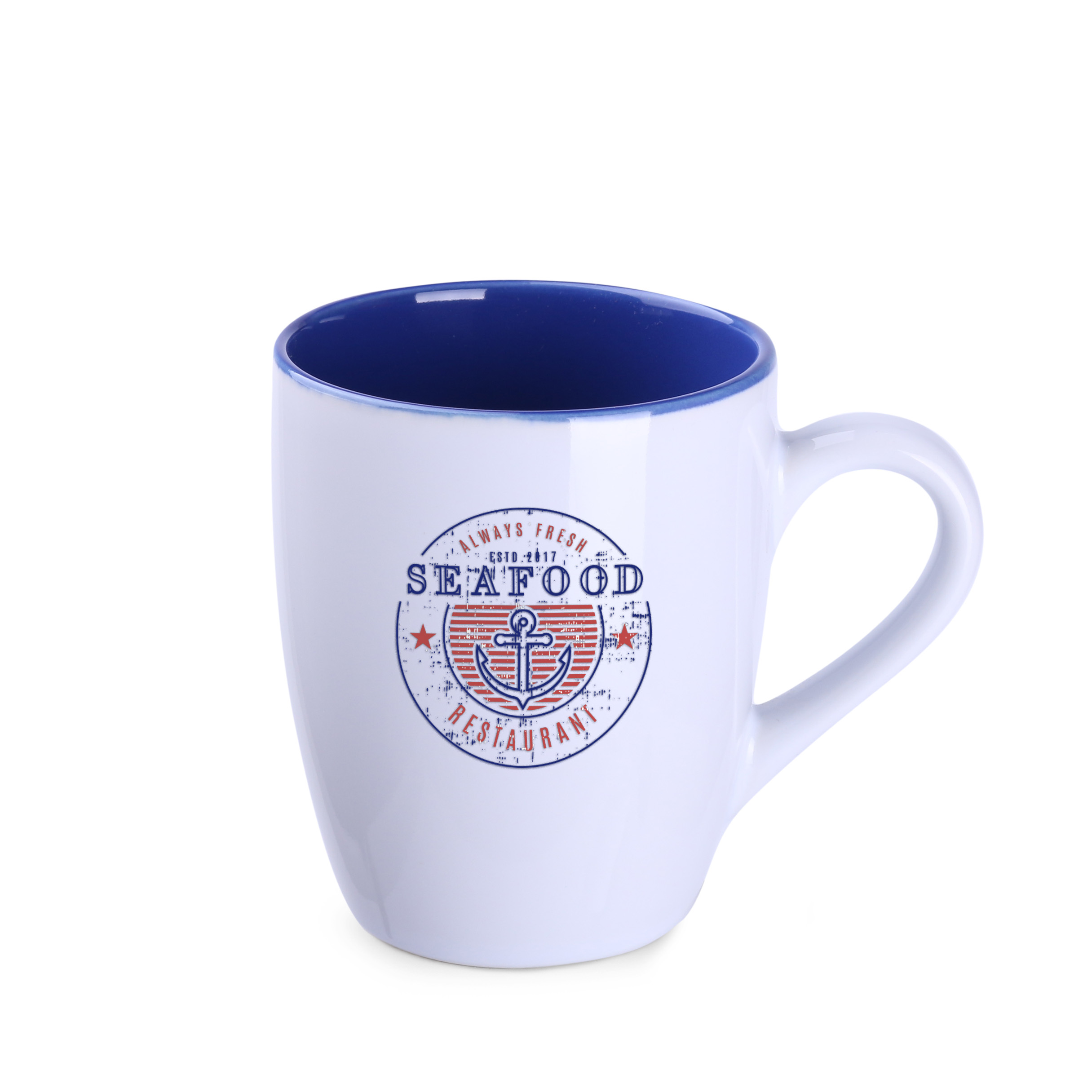 Kubek Ilona Duo 300 ml P047021M biały / refex blue