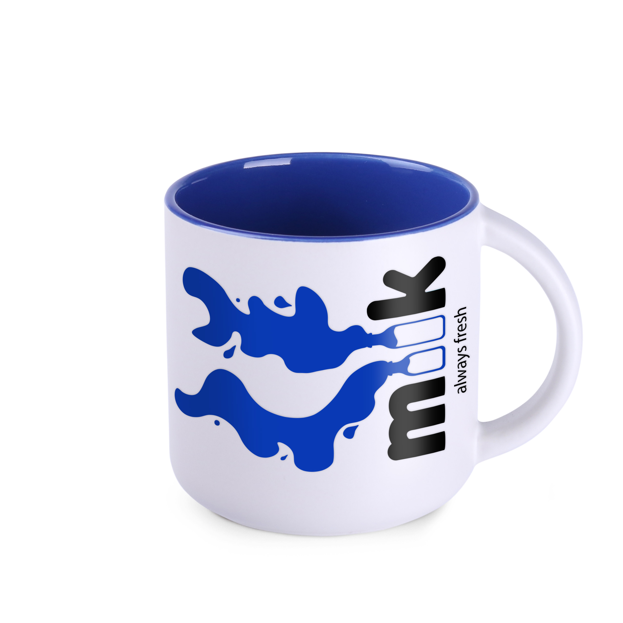 Kubek Modern Pure 390 ml P041785M biały / refex blue