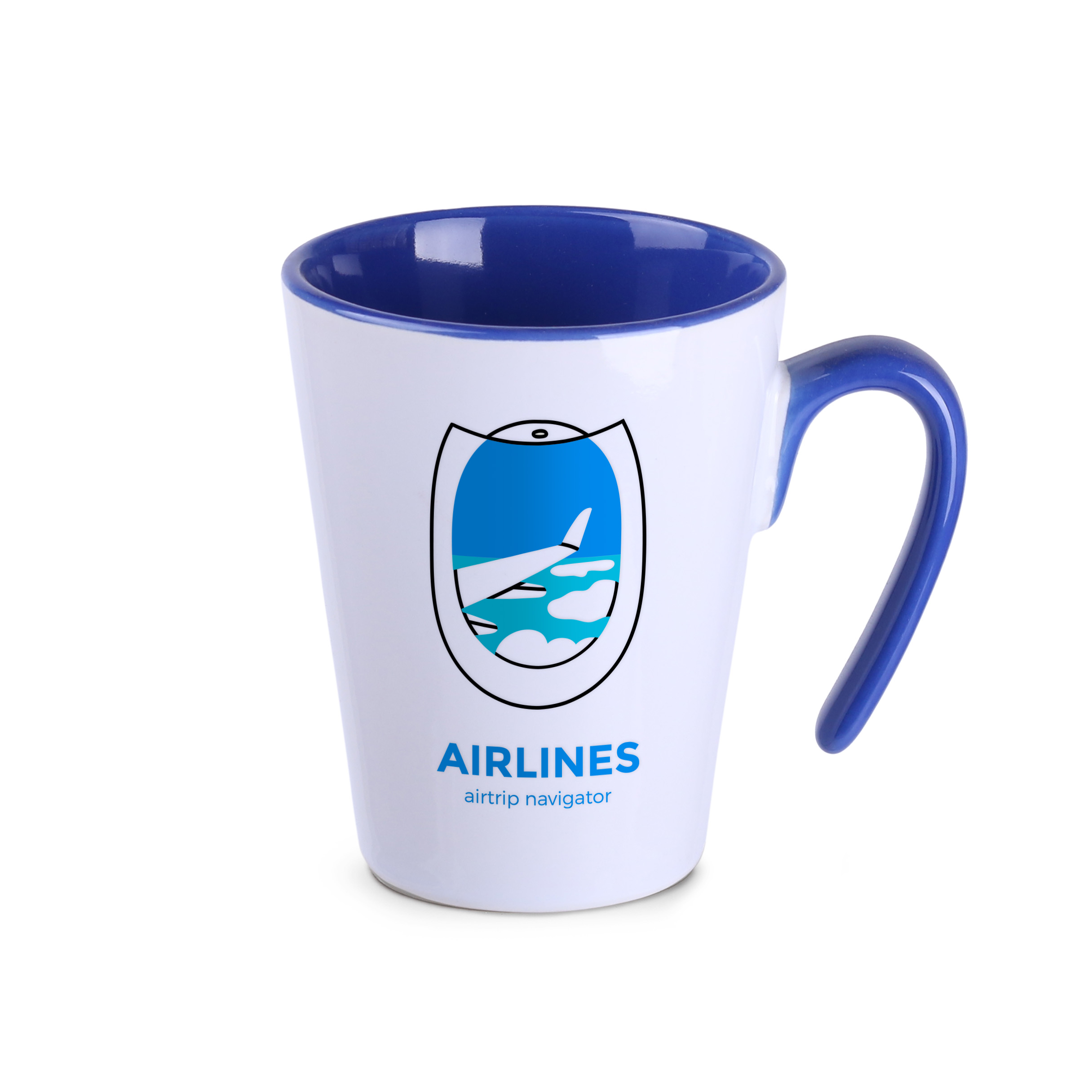 Kubek Open 270 ml P041791M biały / refex blue