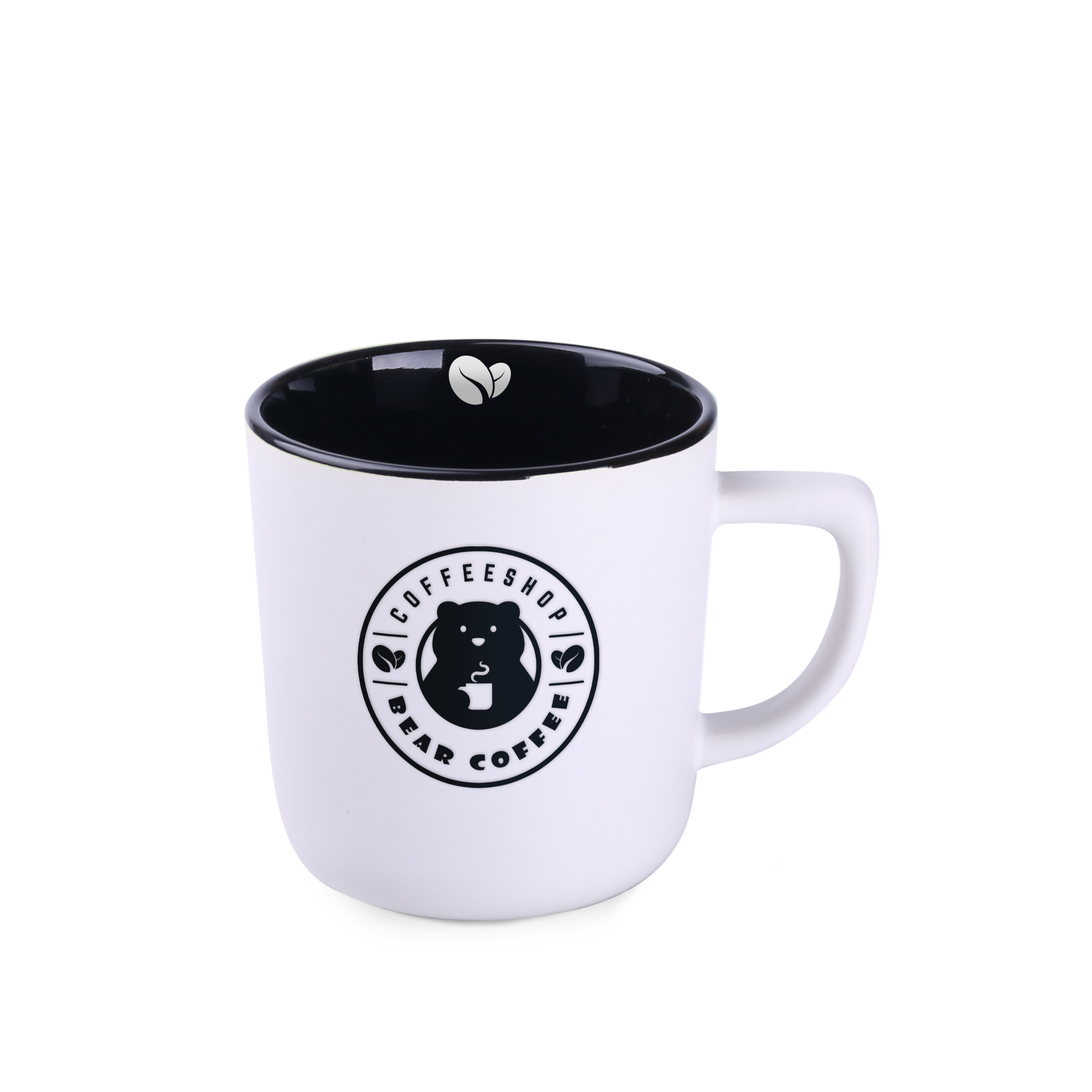 Kubek Rico Pure 250 ml P047078M biały / czarny