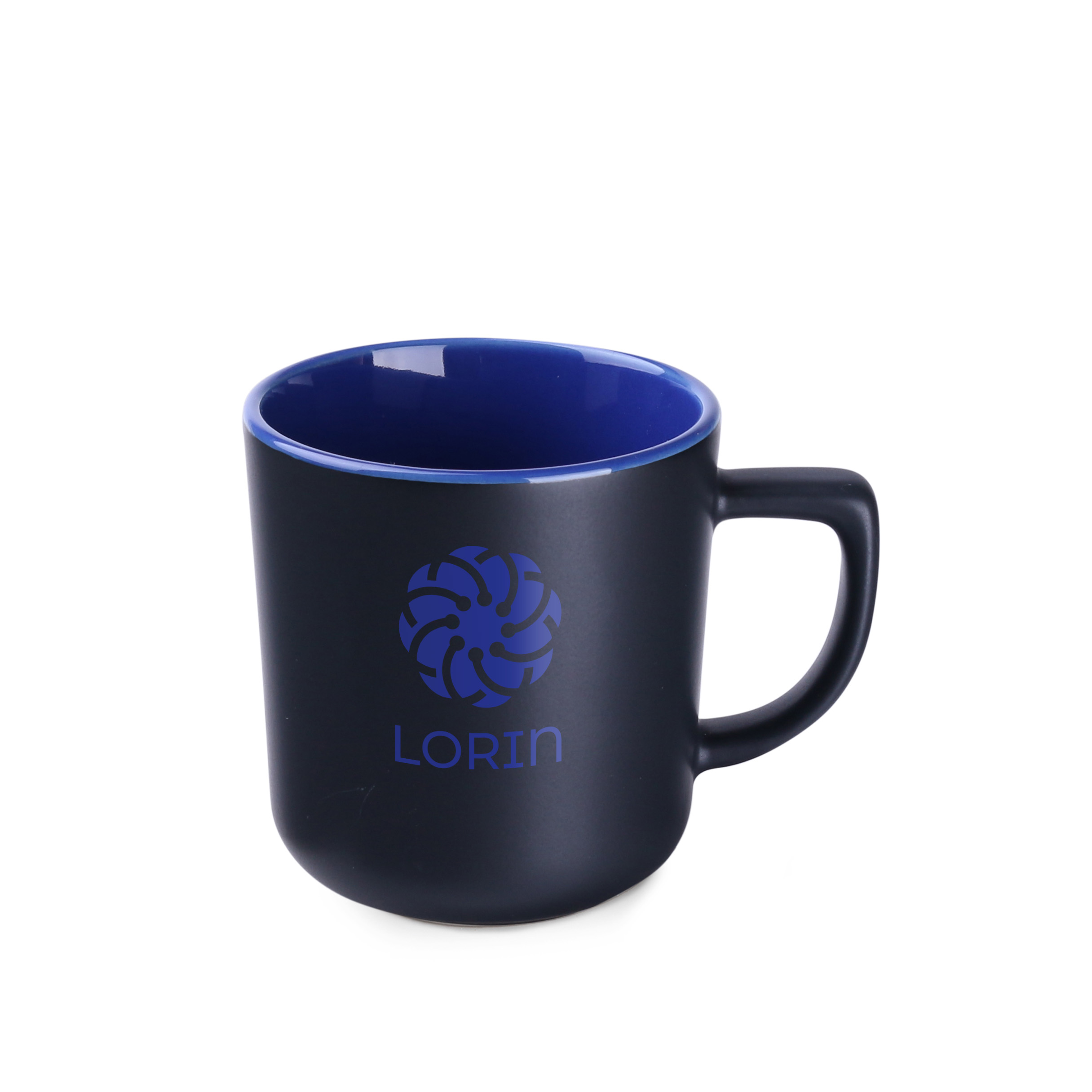 Kubek Rico Supreme 250 ml P047043M czarny / refex blue