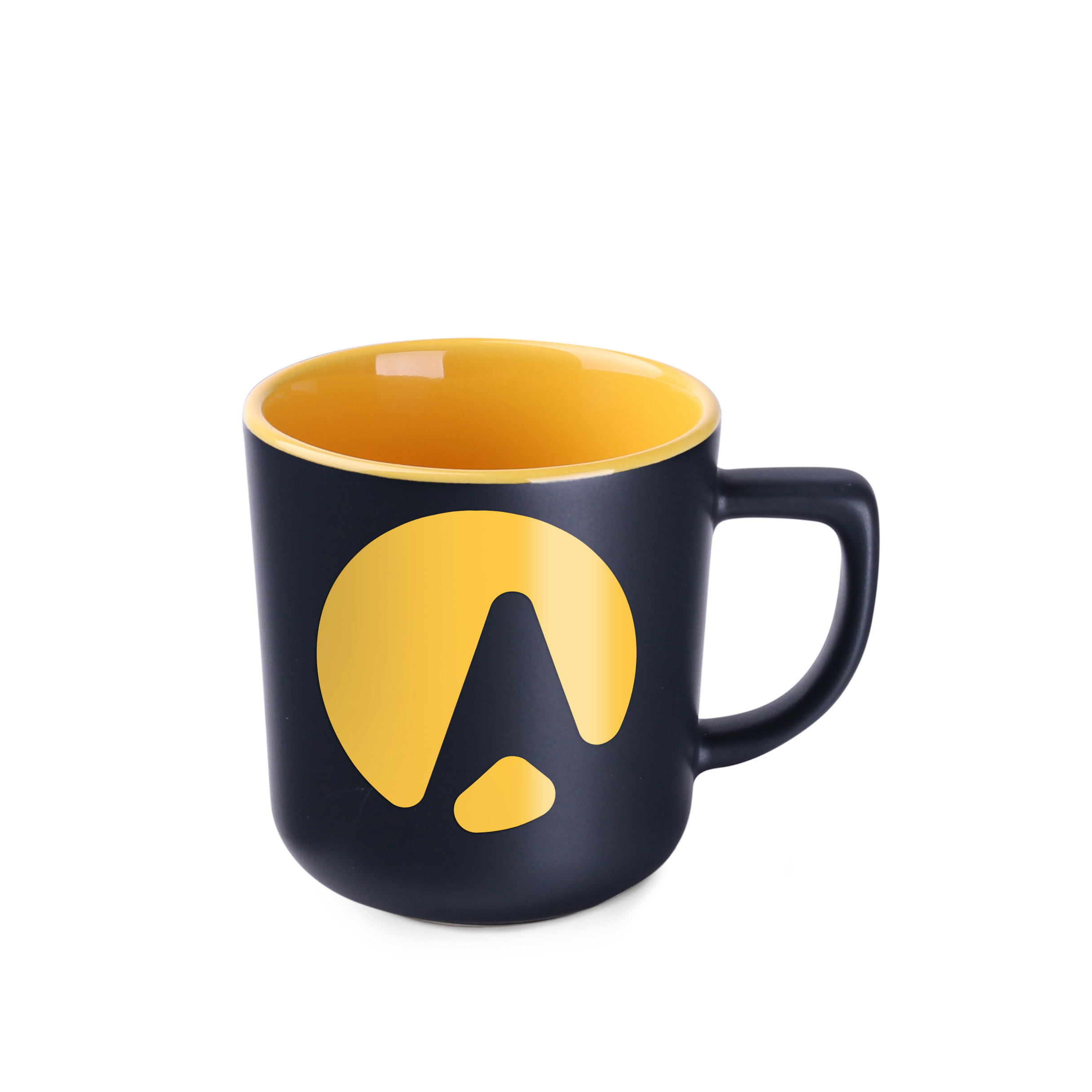 Kubek Rico Supreme 250 ml P047043M czarny / żółty