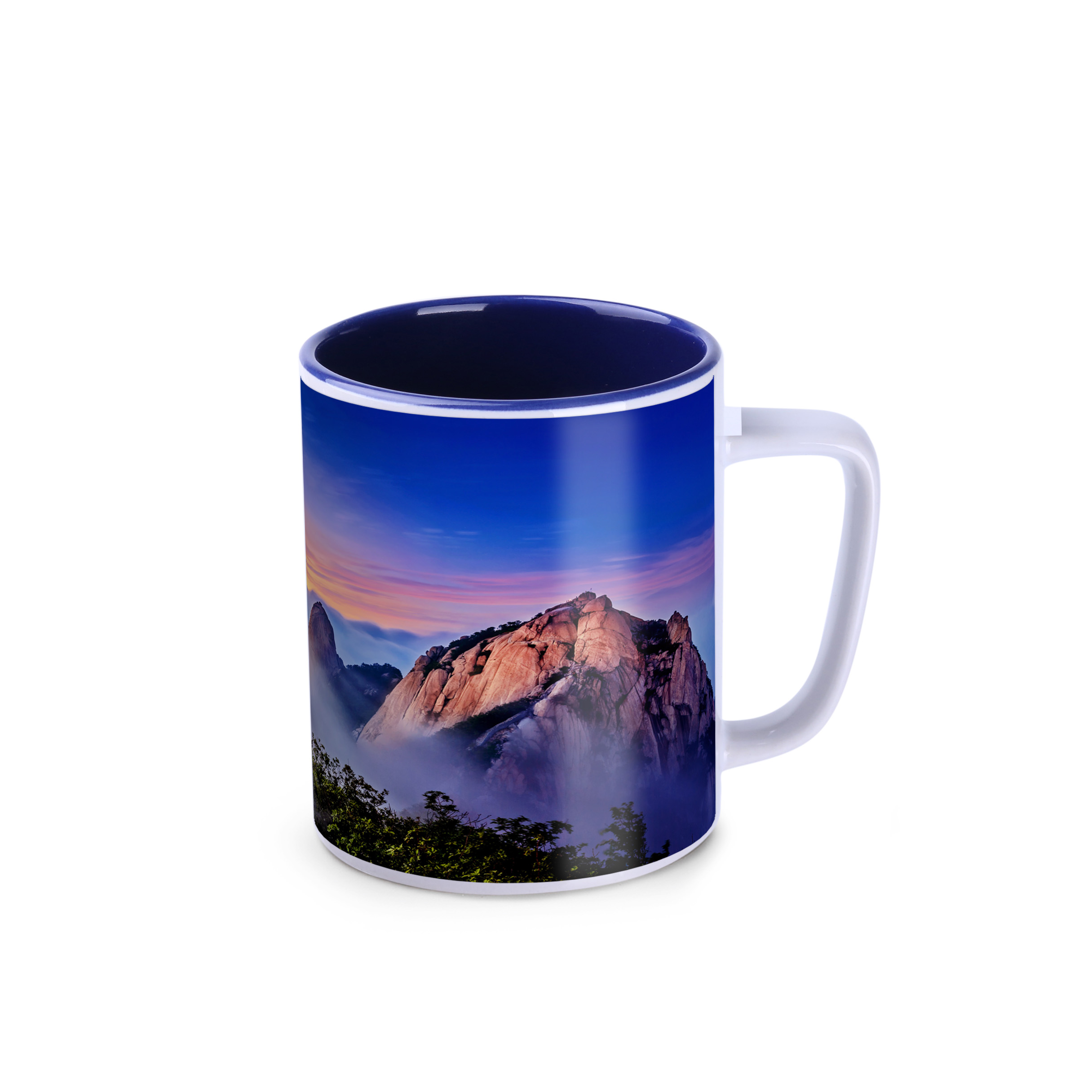 Kubek sublimacyjny Tommy Art 310 ml P041923M biały / granatowy