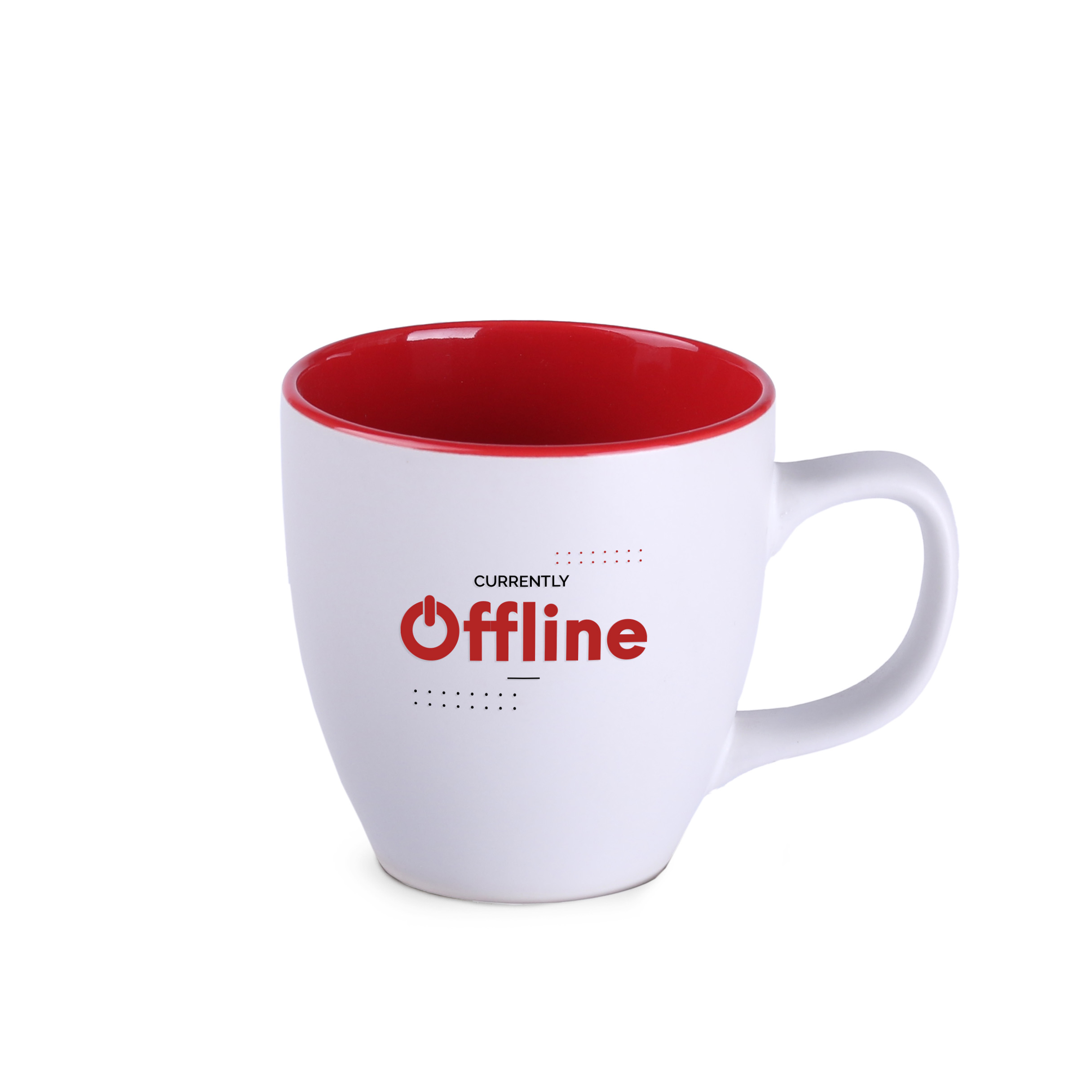 Kubek Americano Small Pure 250 ml P041883M biały / czerwony