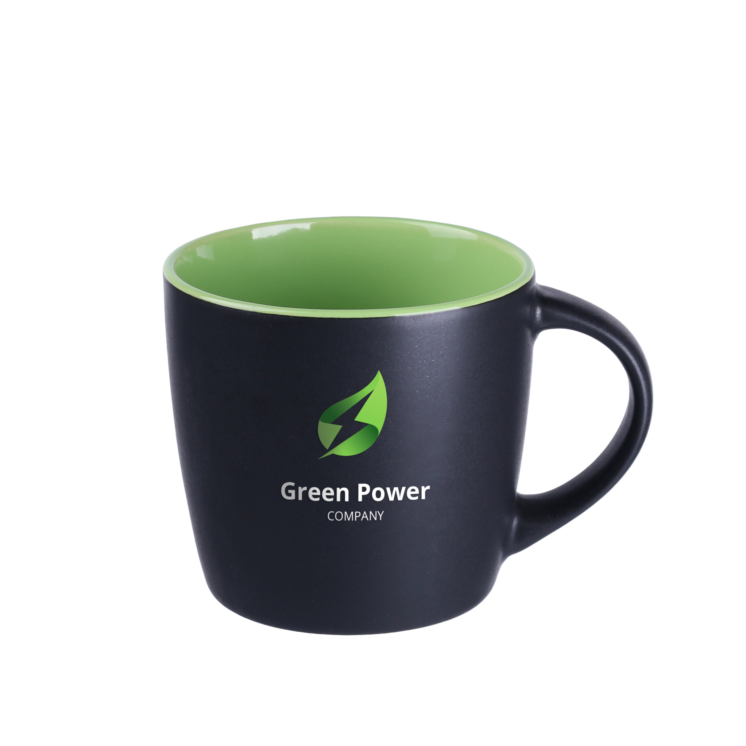 Kubek Handy Supreme 320 ml P041768M czarny / jasnozielony