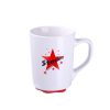 Kubek Ivory 300 ml P047058M biały / czerwony