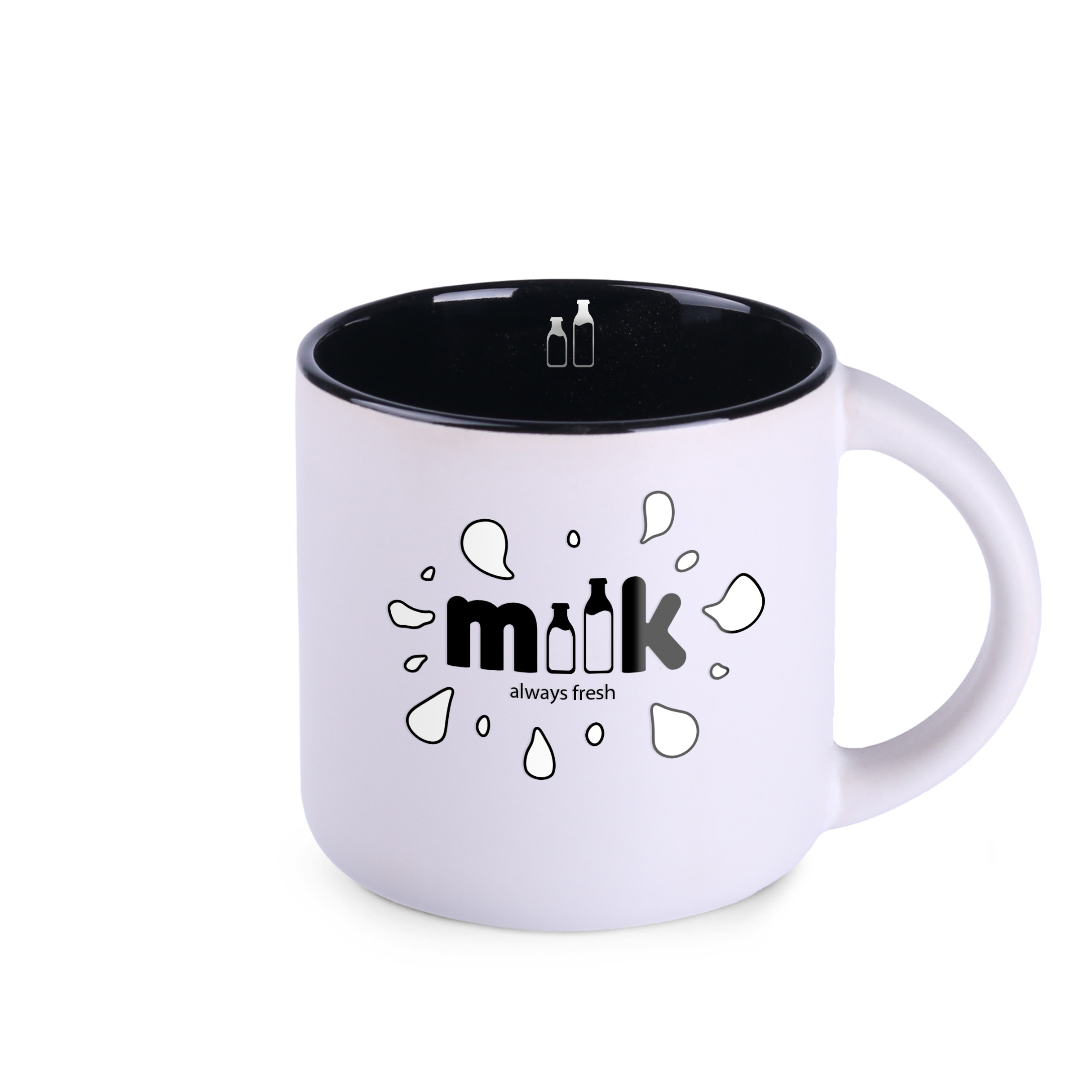 Kubek Modern Pure 390 ml P041785M biały / czarny