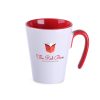 Kubek Open 270 ml P041791M biały / czerwony