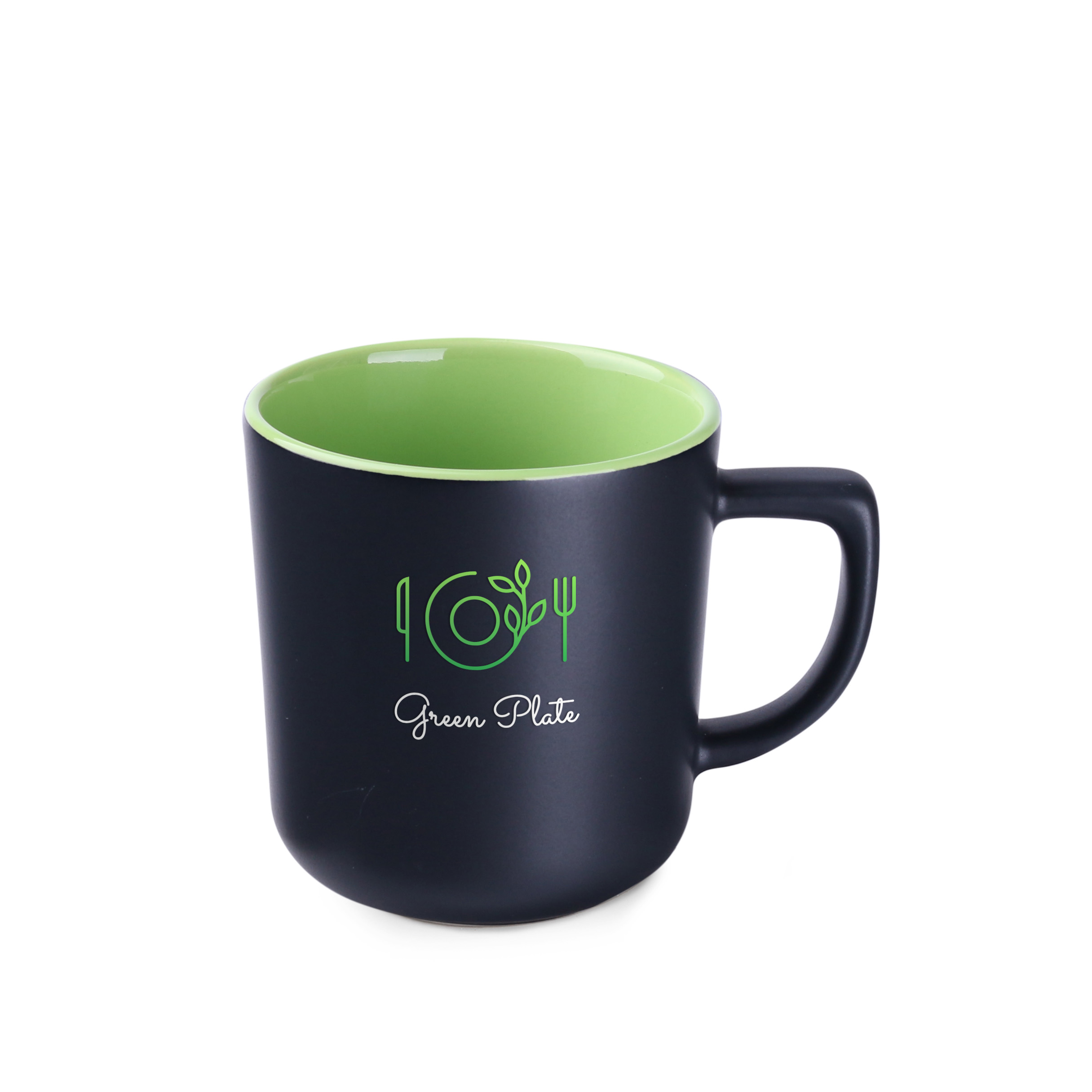 Kubek Rico Supreme 250 ml P047043M czarny / jasnozielony