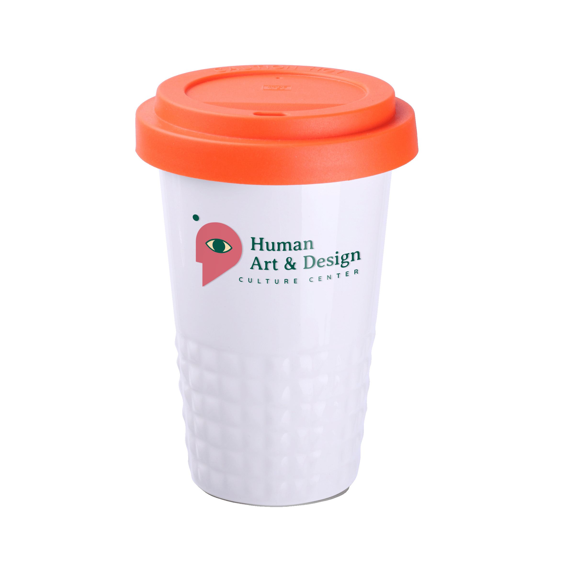 Kubek Freedom Excellence Classic 280 ml P041852M biały / pomarańczowy