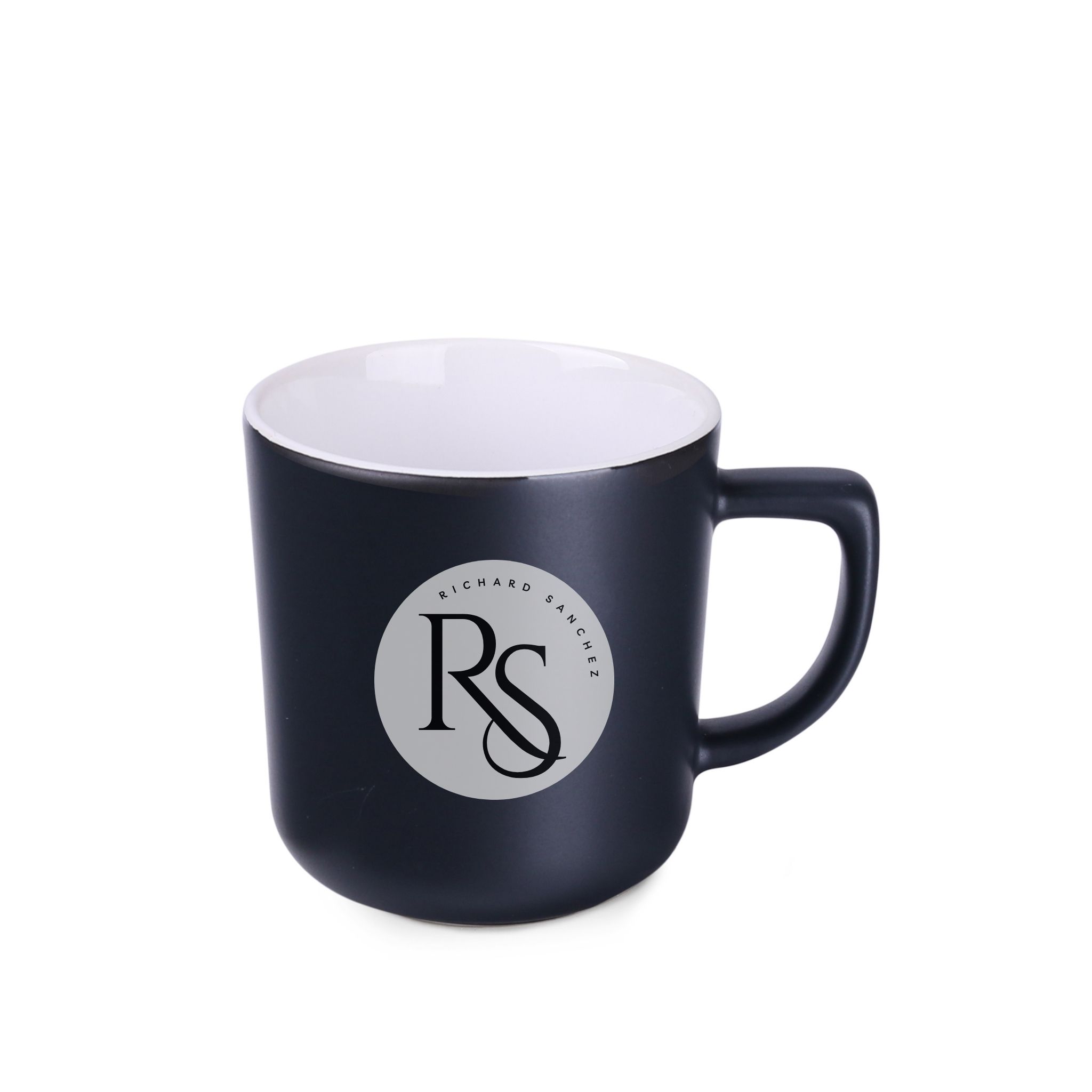 Kubek Rico Supreme 250 ml P047043M czarny / biały