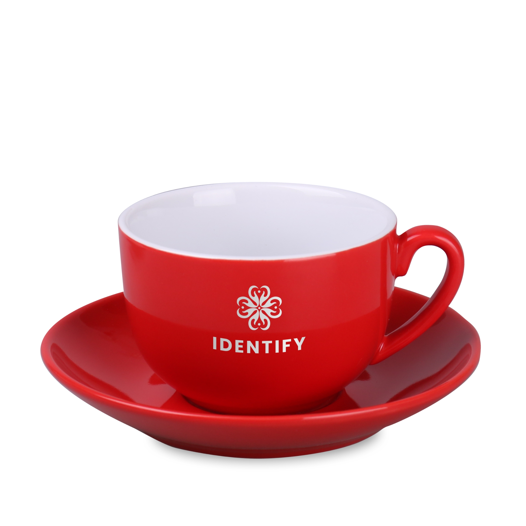 Filiżanka Sonata Premium 230 ml P102154M czerwony / biały