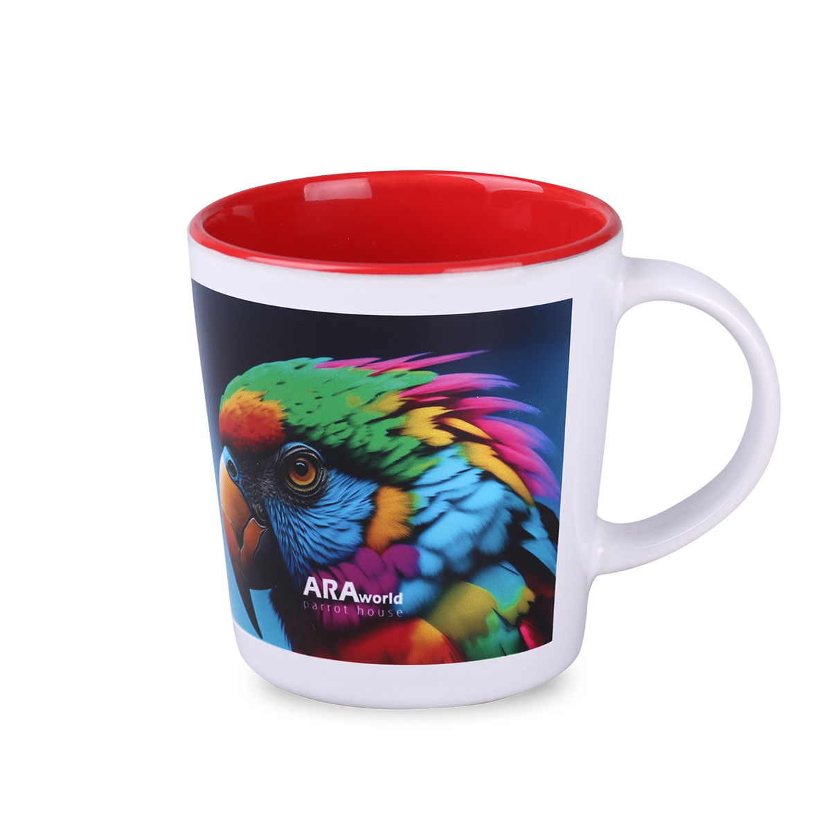 Kubek sublimacyjny Berg Art Solid 380 ml P102173M biały / czerwony