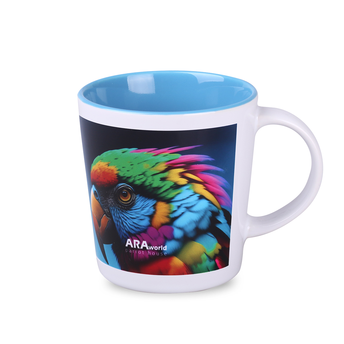 Kubek sublimacyjny Berg Art Solid 380 ml P102173M biały / jasnoniebieski