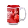 Kubek sublimacyjny Nevada Art Solid 450 ml P102151M biały / czerwony