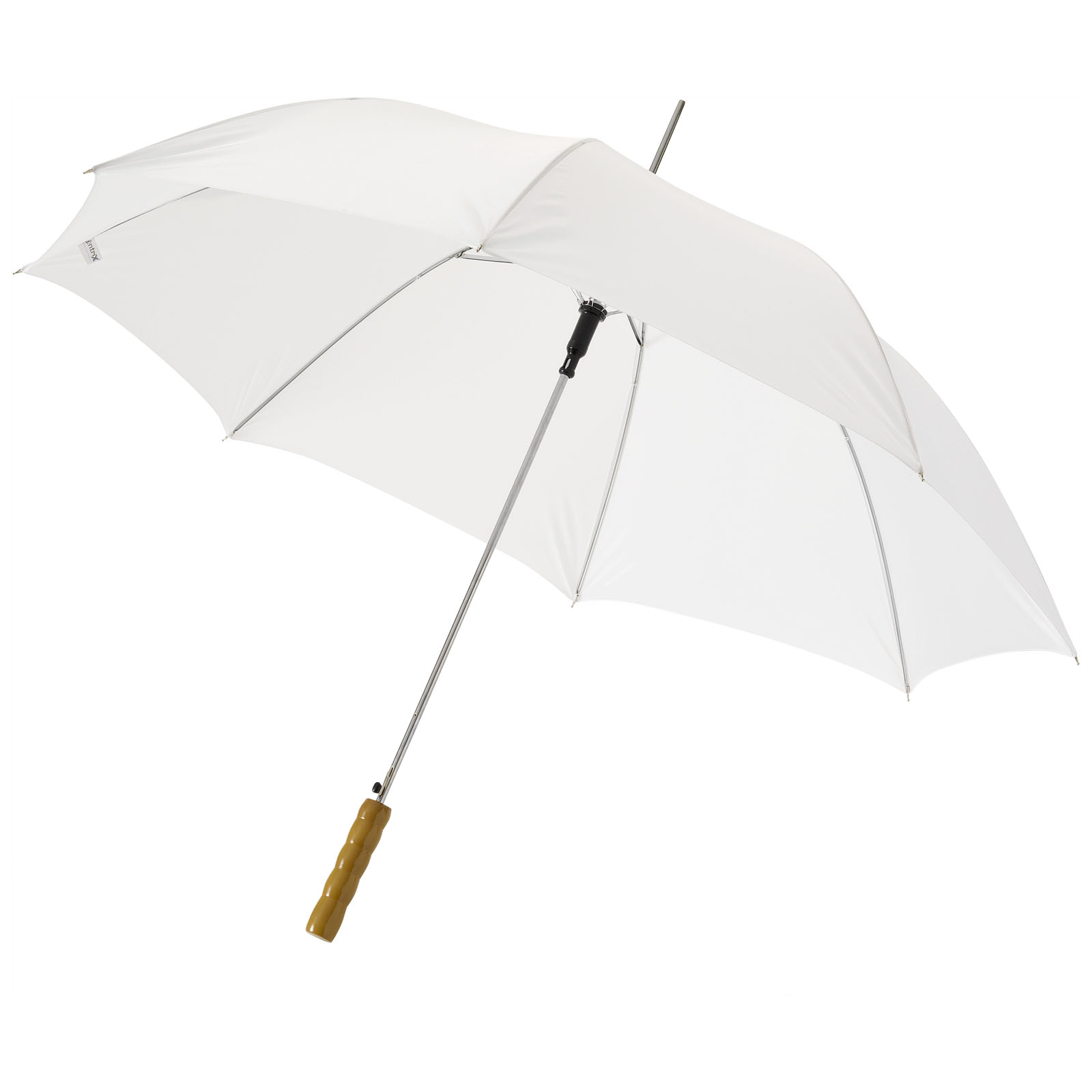 Parasol automatyczny Lisa 23'' z drewnianą rączką P068256C biały