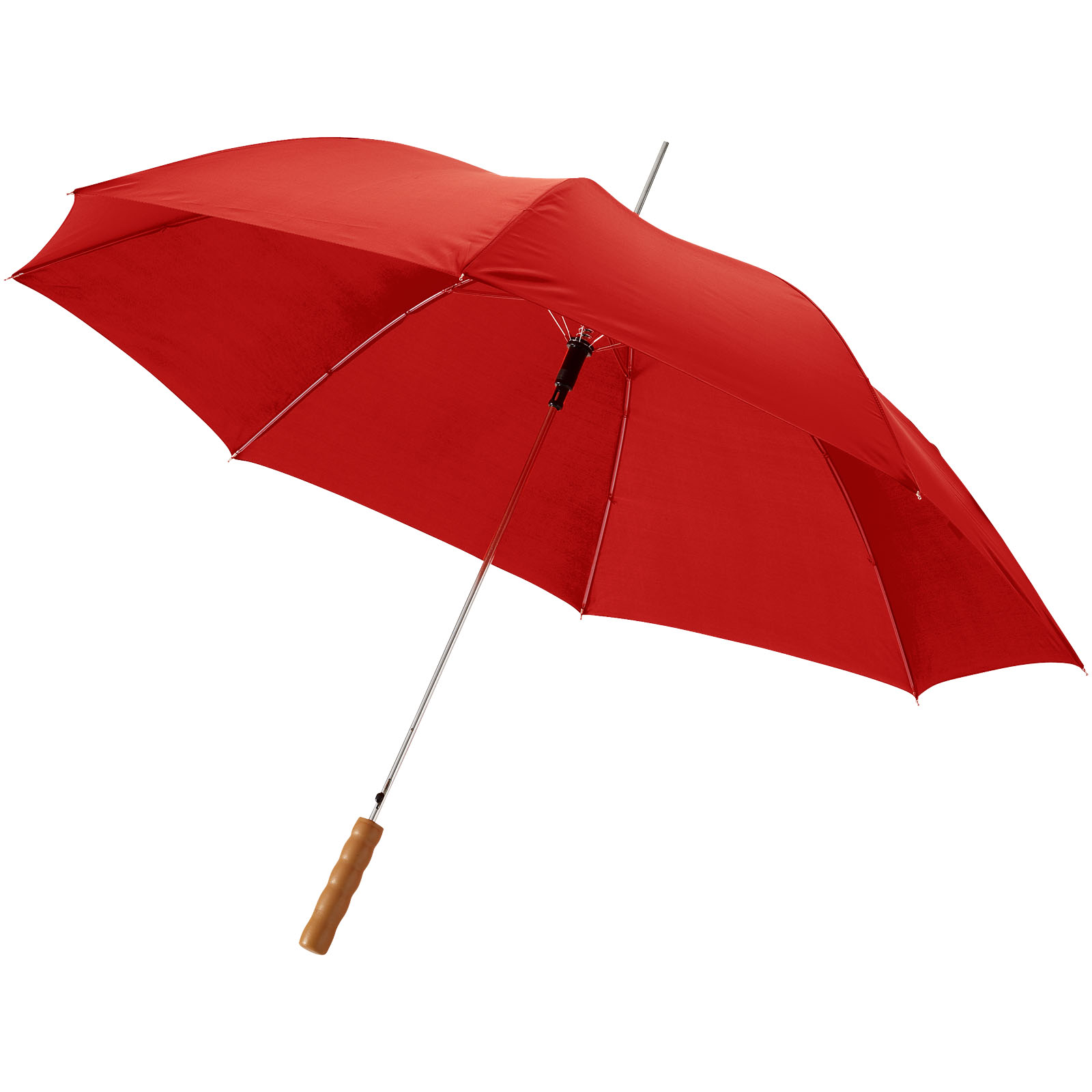 Parasol automatyczny Lisa 23'' z drewnianą rączką P068256C czerwony