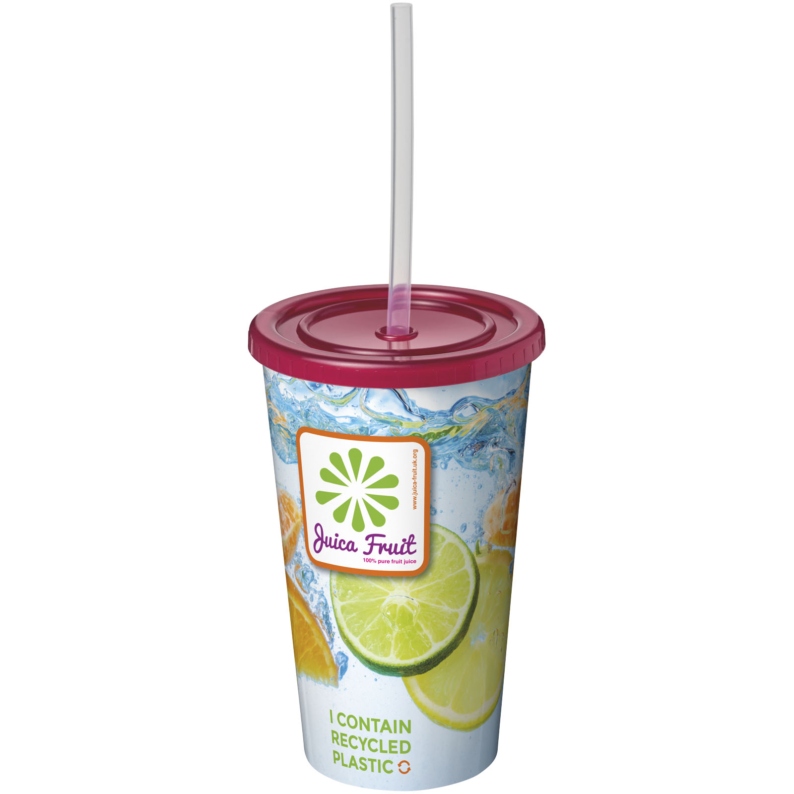 Kubek Brite-Americano® z podwójną ścianką o pojemności 350 ml P069112C magenta