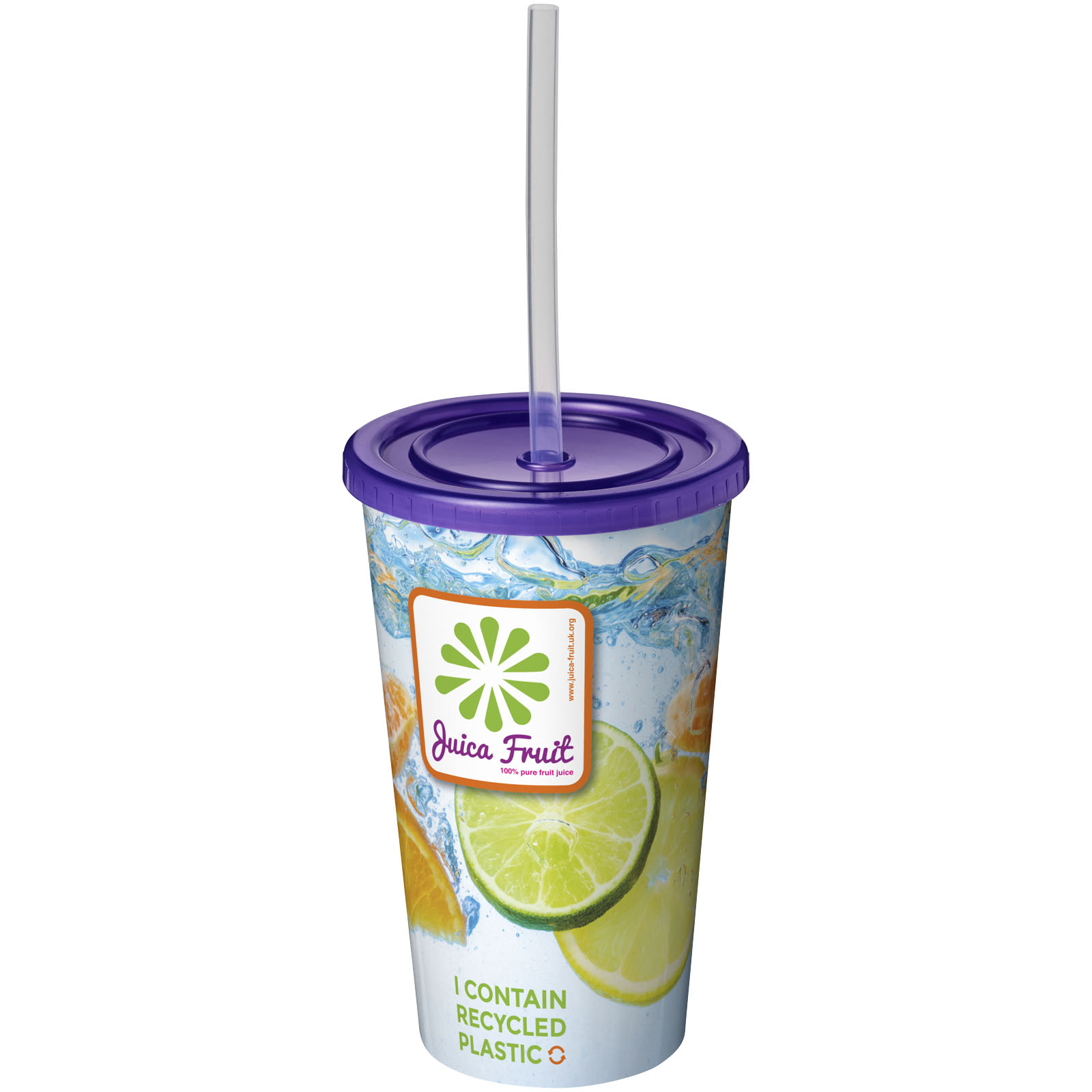 Kubek Brite-Americano® z podwójną ścianką o pojemności 350 ml P069112C fioletowy