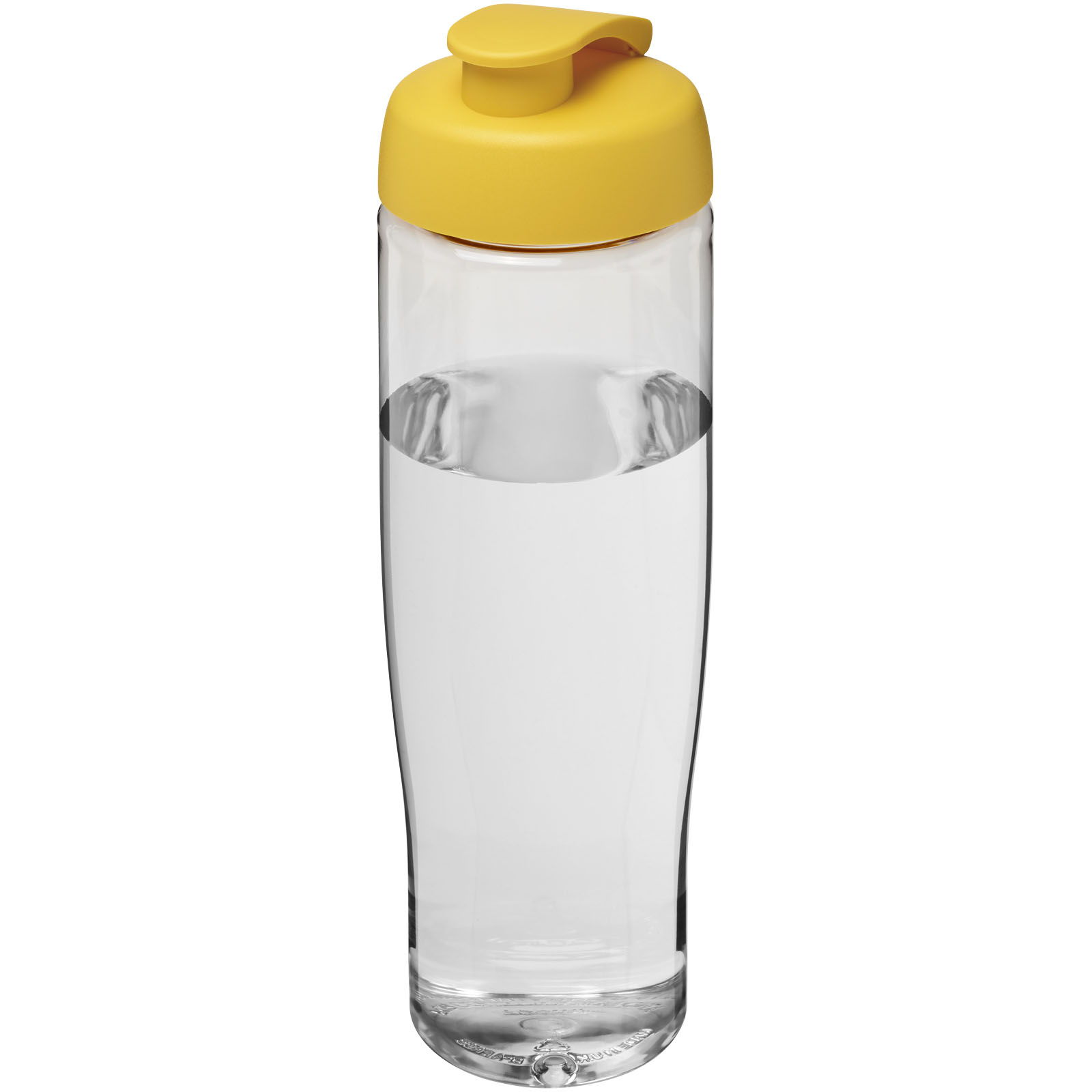 Bidon H2O Tempo® o pojemności 700 ml z wieczkiem zaciskowym P069127C przezroczysty / żółty