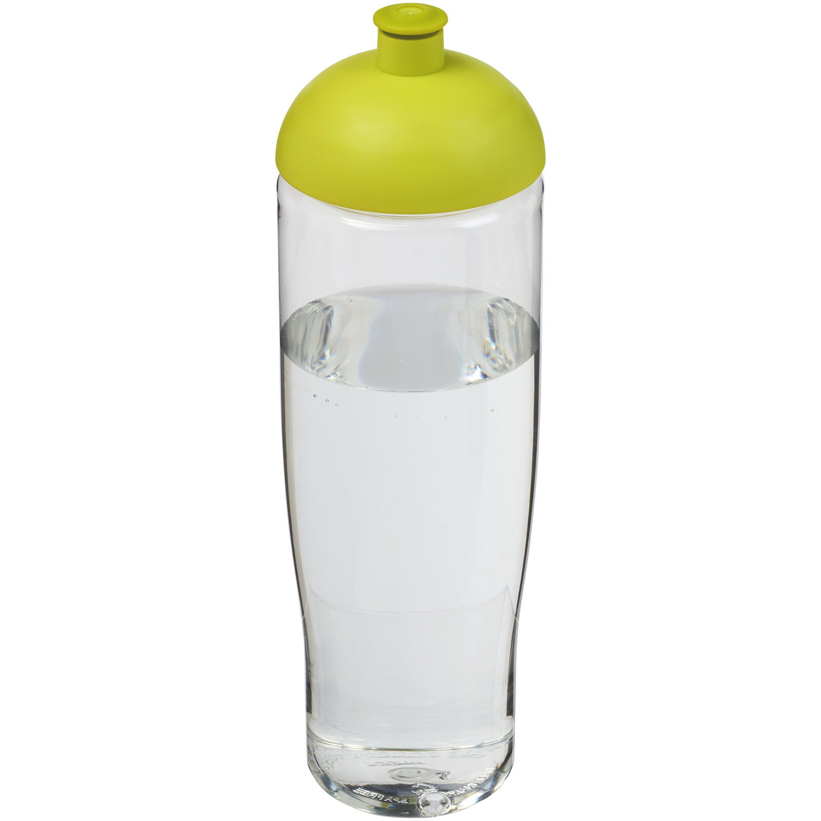 Bidon H2O Tempo® o pojemności 700 ml z wypukłym wieczkiem P069153C przezroczysty / limonka