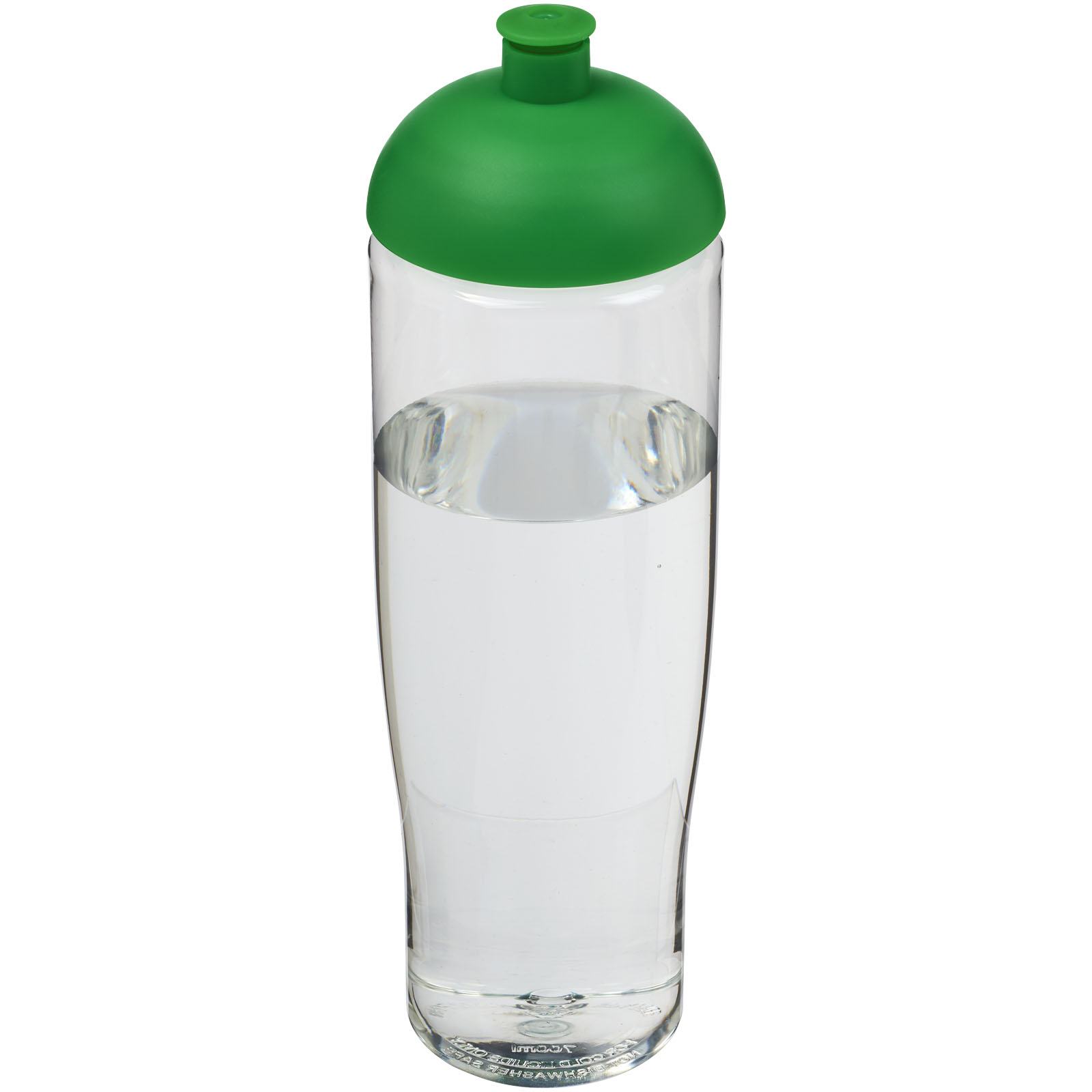 Bidon H2O Tempo® o pojemności 700 ml z wypukłym wieczkiem P069153C przezroczysty / zielony