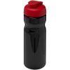 Bidon H2O Base® o pojemności 650 ml z wieczkiem zaciskowym P069202C czarny / czerwony