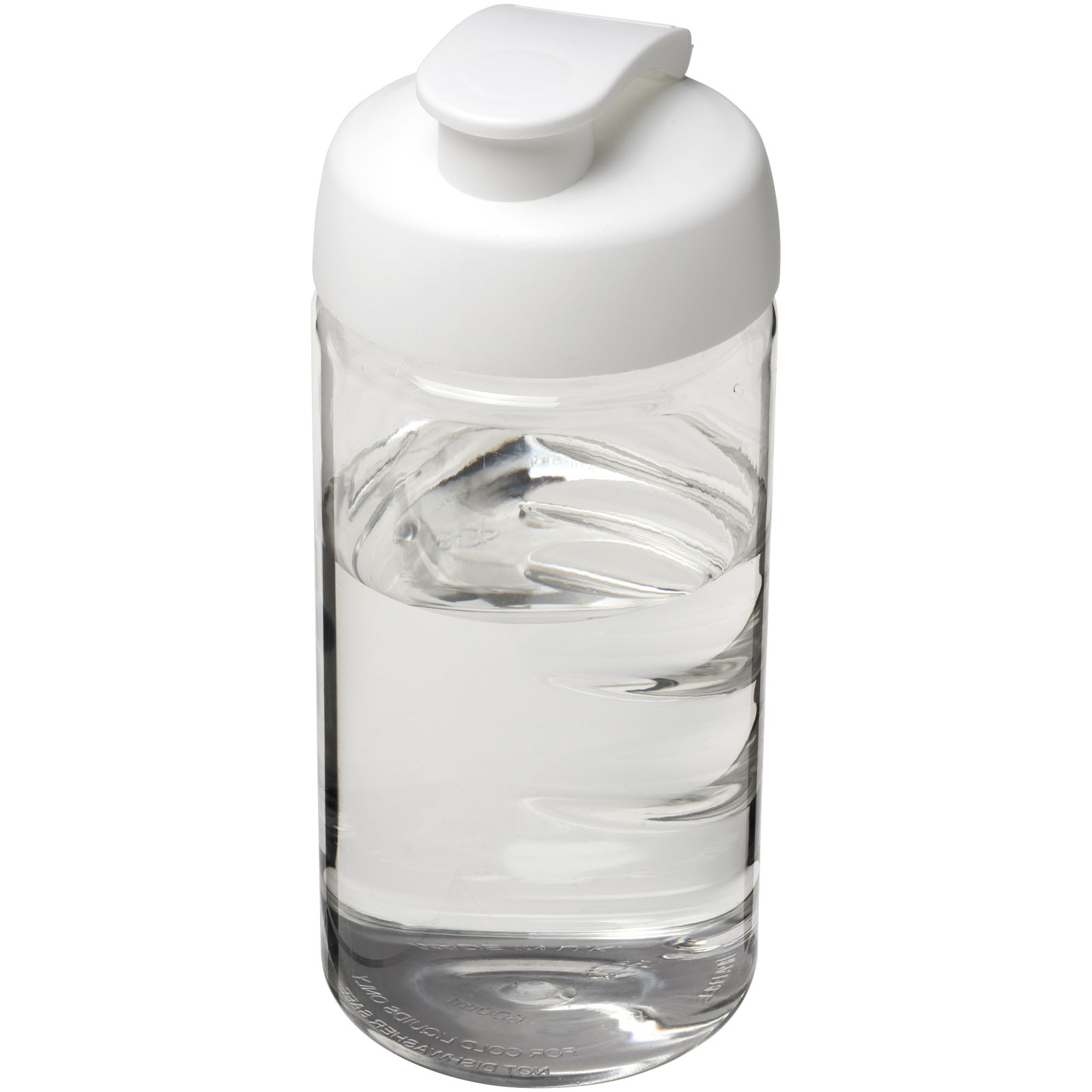 Bidon H2O Bop® o pojemności 500 ml z wieczkiem zaciskowym P069306C przezroczysty / biały